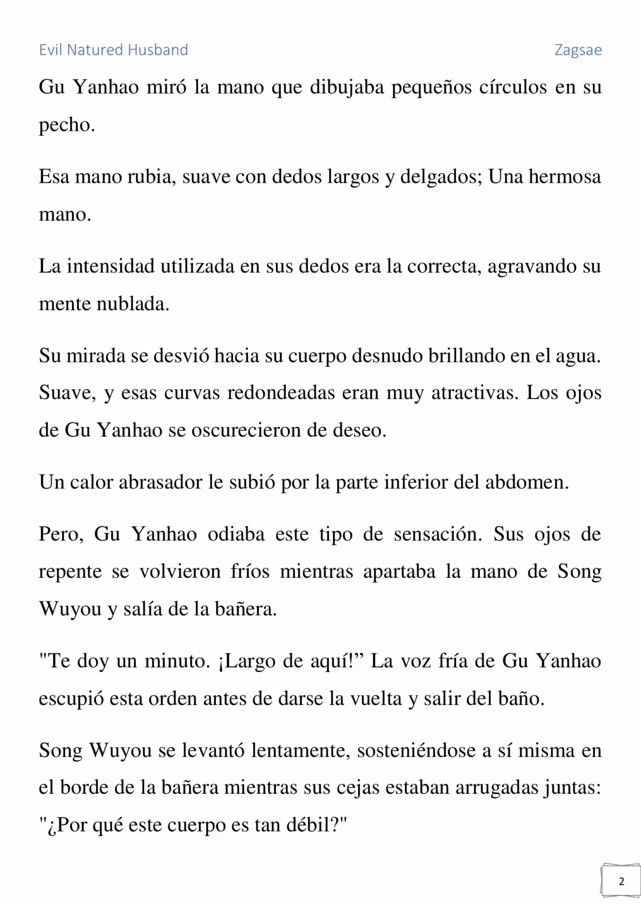 Evil Natured Husband (Novela) - Capítulo 9 - Página 2 - LectorTMOo