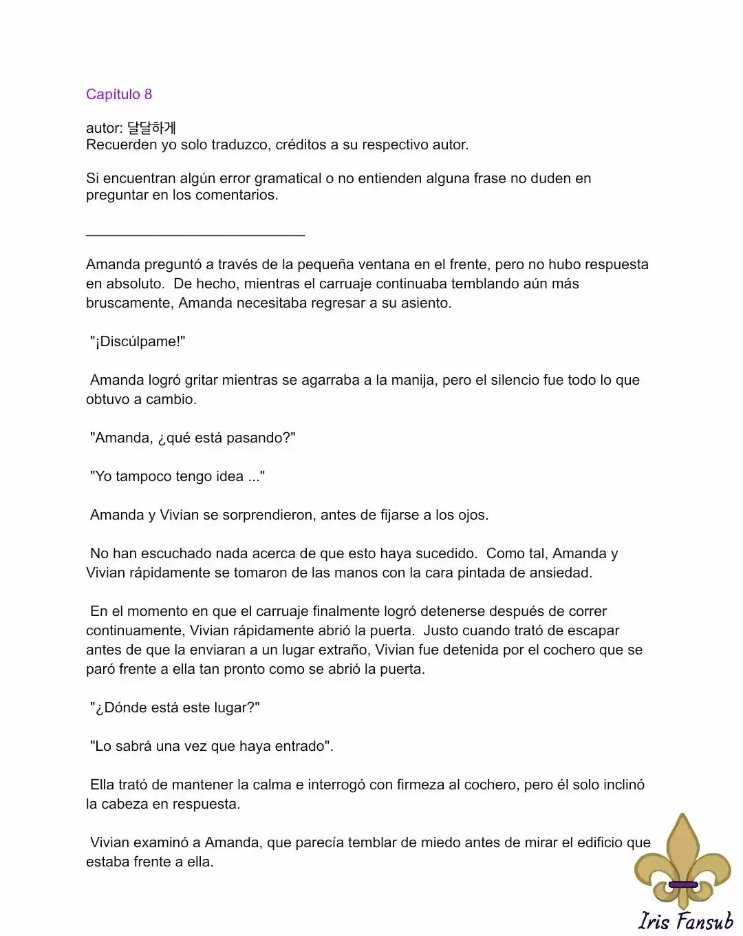 Falsa Esposa Del Duque Monstruoso (Novela) - Capítulo 8 - Página 2 - LectorTMOo