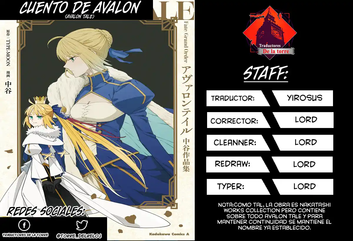 Fate/Grand Order: Avalon Tale - Nakatani Works Collection - Capítulo 2.5 - Página 1 - LectorTMOo