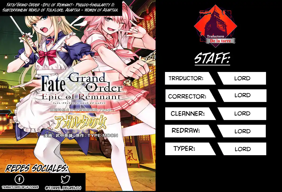 Fate/Grand Order -Epic Of Remnant- Pseudo-Singularity II: Subterranean World Of Folklore, Agartha - Women Of Agartha - Capítulo 10 - Página 1 - LectorTMOo