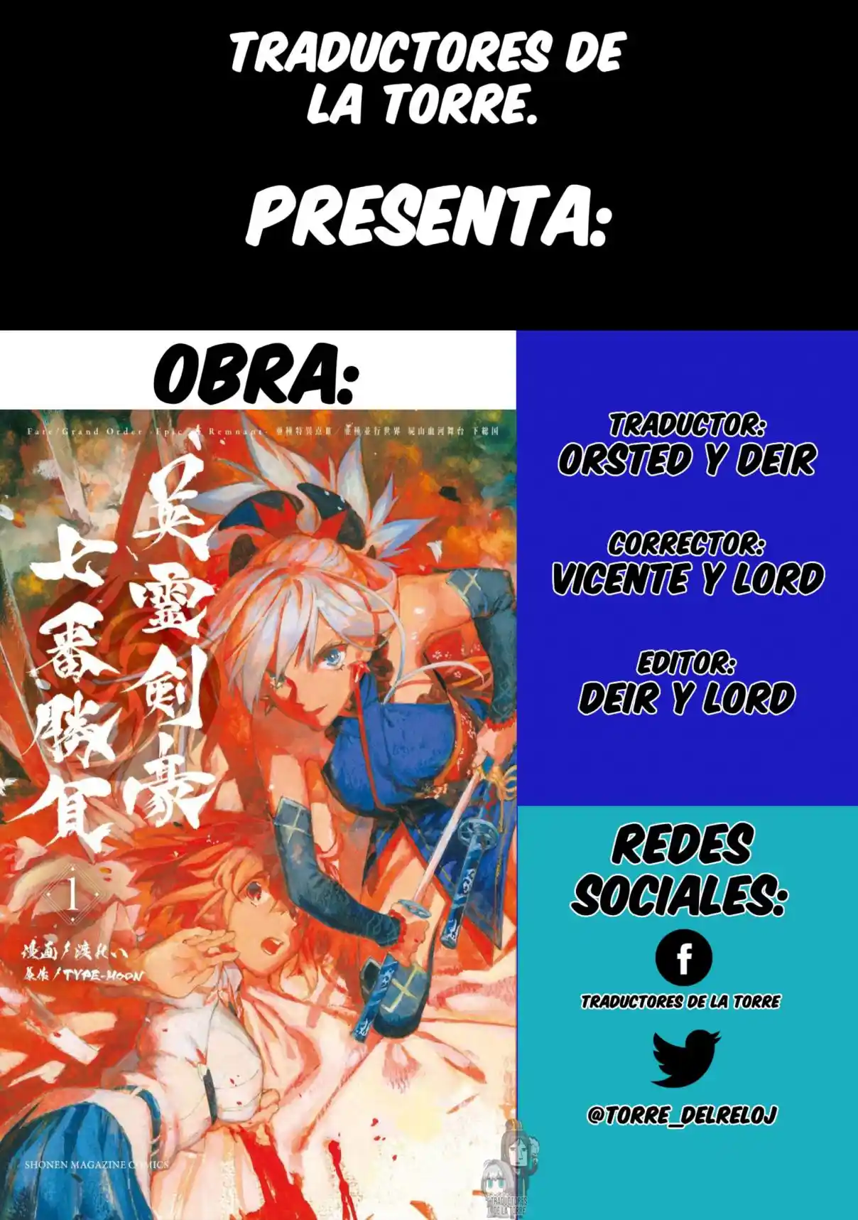 Fate/Grand Order -Epic Of Remnant- Pseudo-Singularity III: The Stage Of Carnage, Shimousa - Seven Duels Of Swordmasters - Capítulo 1 - Página 1 - LectorTMOo