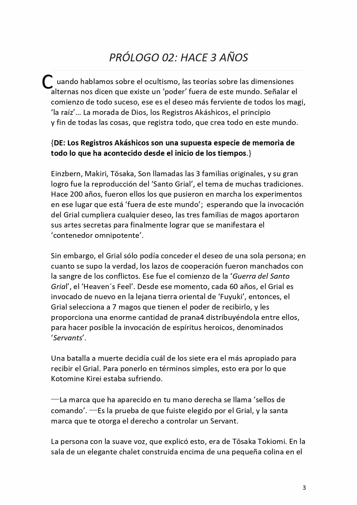 Fate Zero Novela capítulo 0.20 página 4