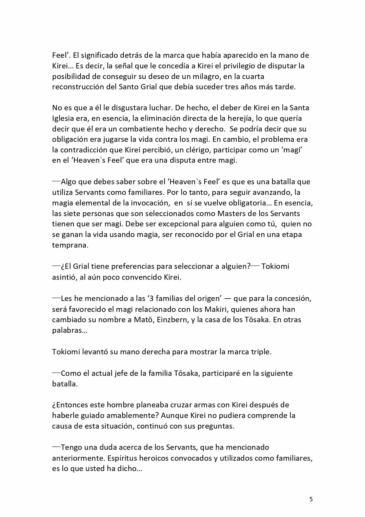 Fate Zero Novela capítulo 0.20 página 6