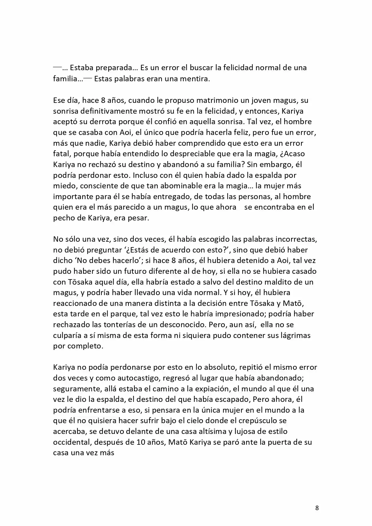 Fate Zero Novela capítulo 0.30 página 9