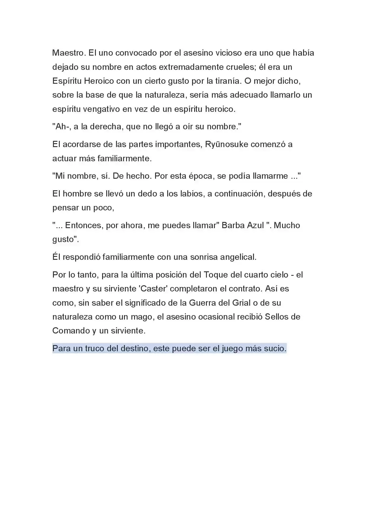 Fate Zero Novela capítulo 11 página 19