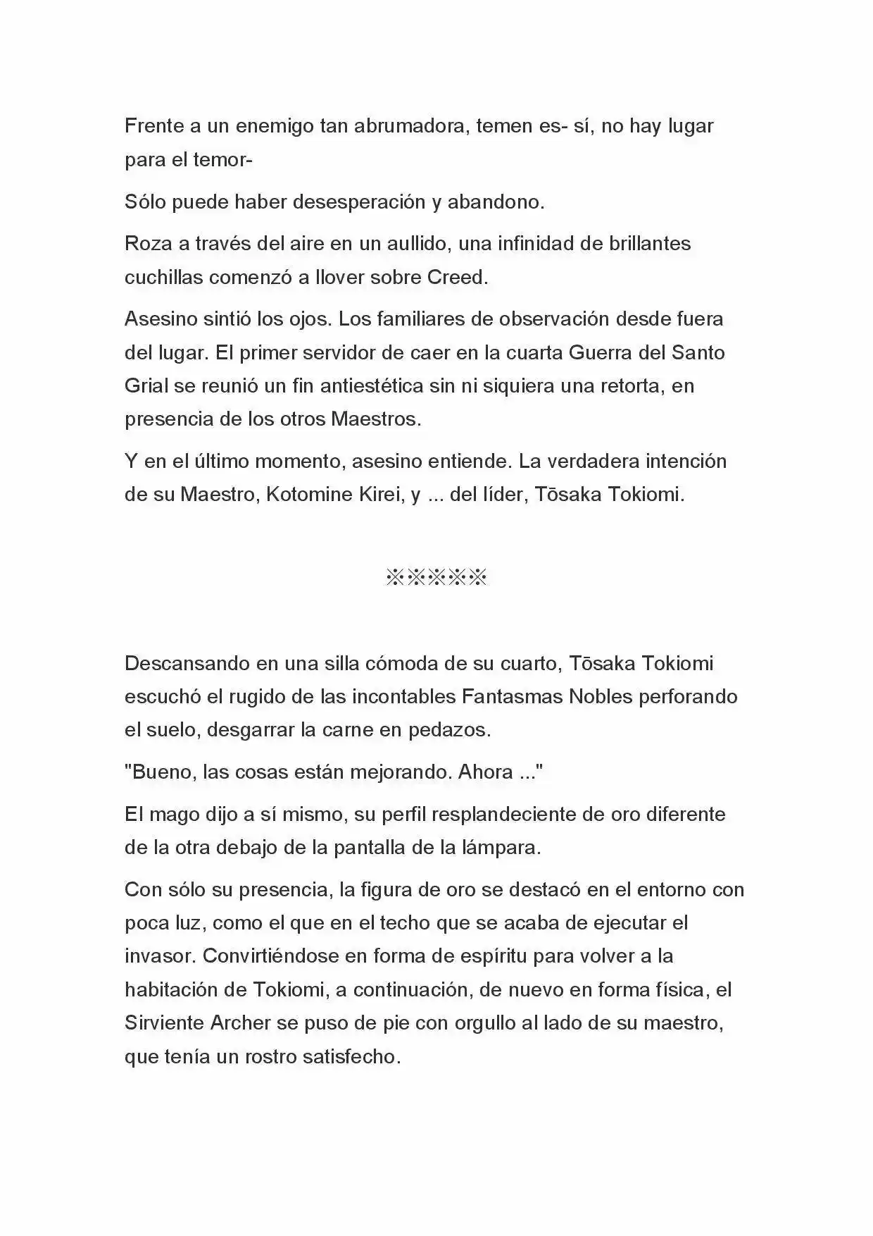 Fate Zero Novela capítulo 12 página 5