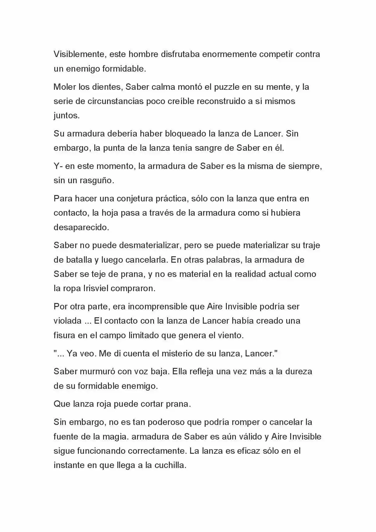 Fate Zero Novela capítulo 17 página 8