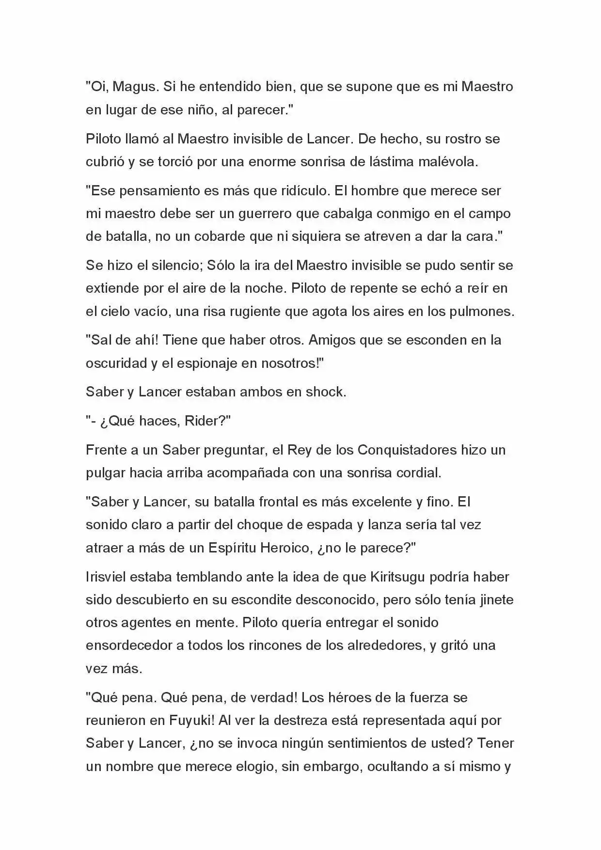 Fate Zero Novela capítulo 18 página 19