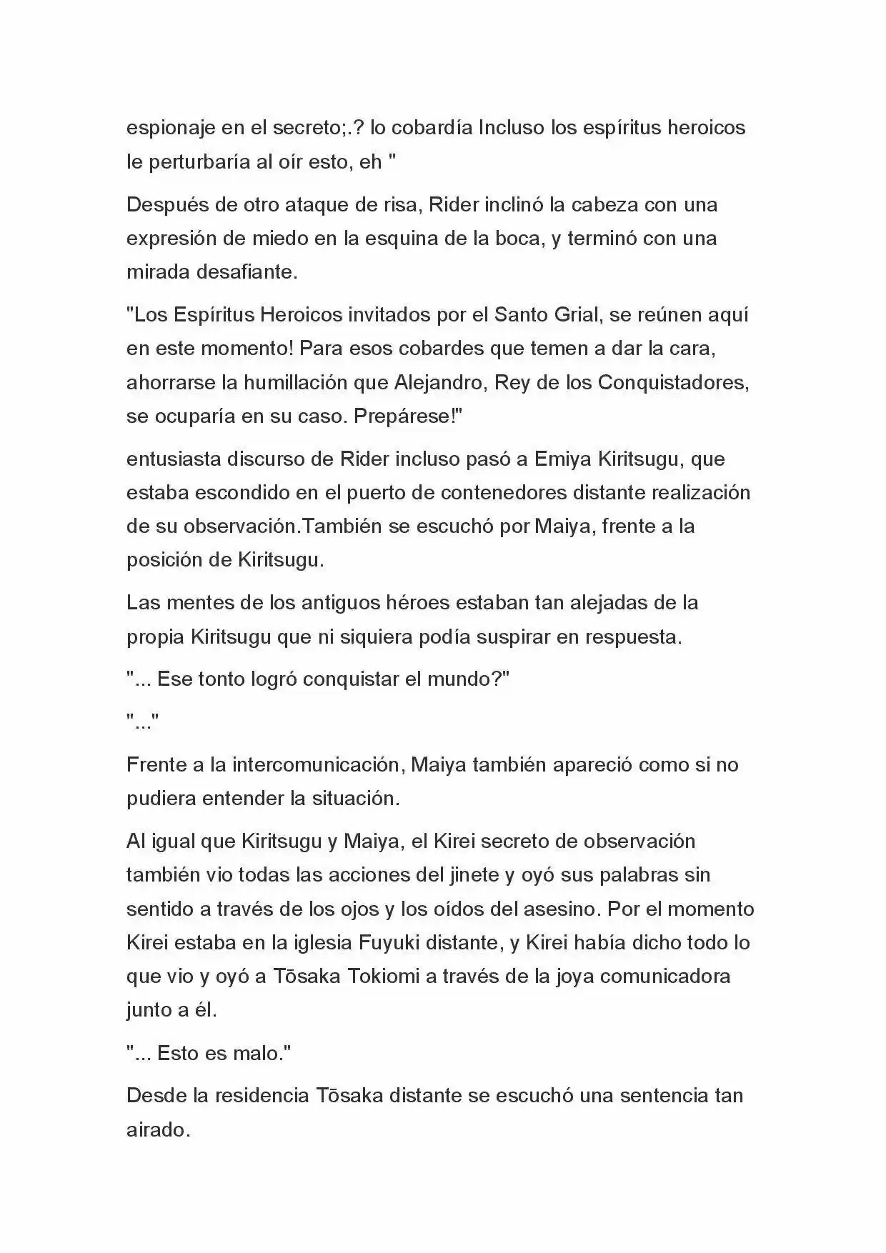 Fate Zero Novela capítulo 18 página 20