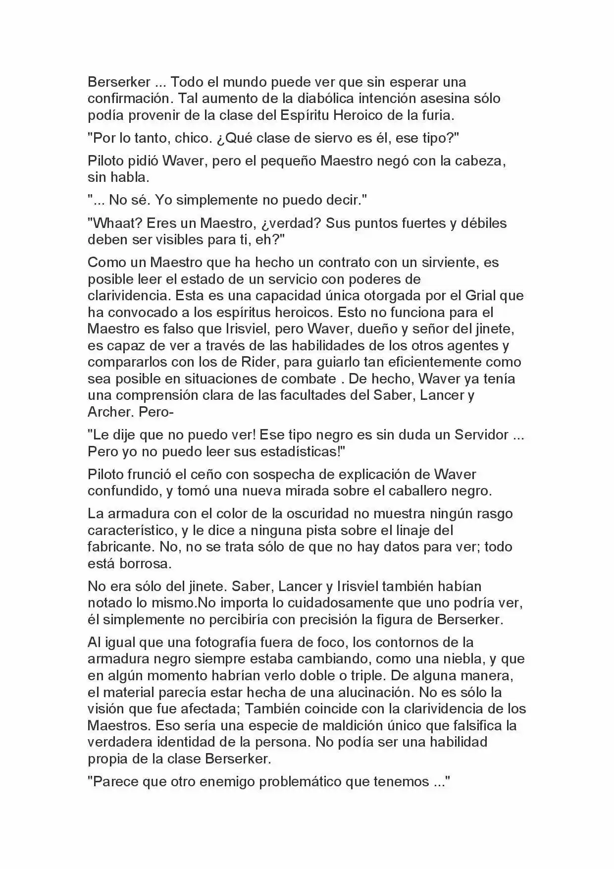 Fate Zero Novela capítulo 19 página 5