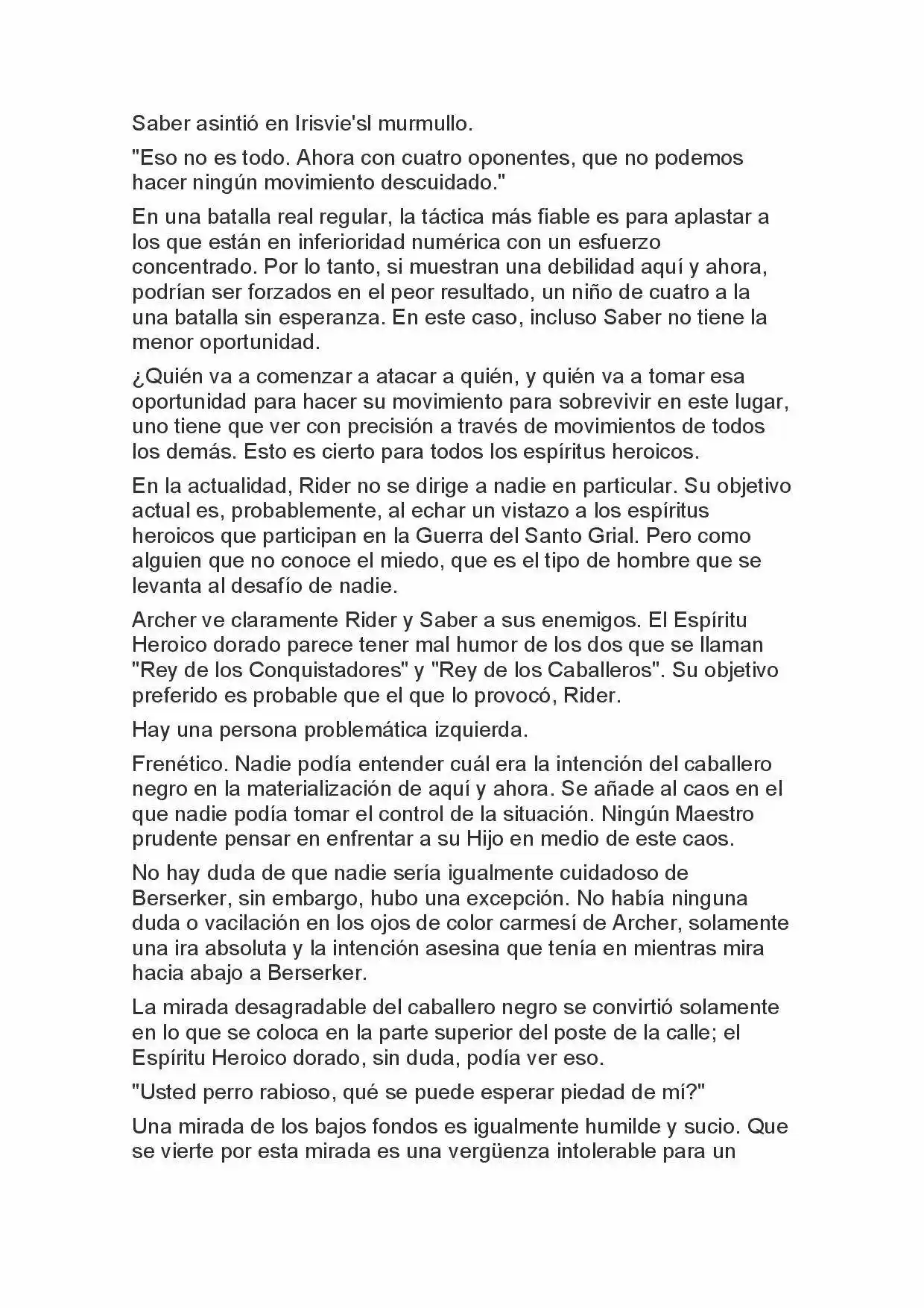 Fate Zero Novela capítulo 19 página 6