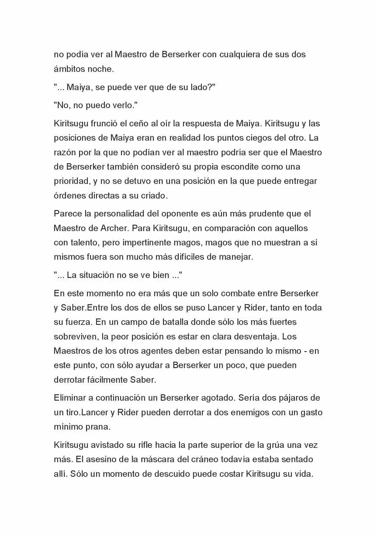 Fate Zero Novela capítulo 20 página 7