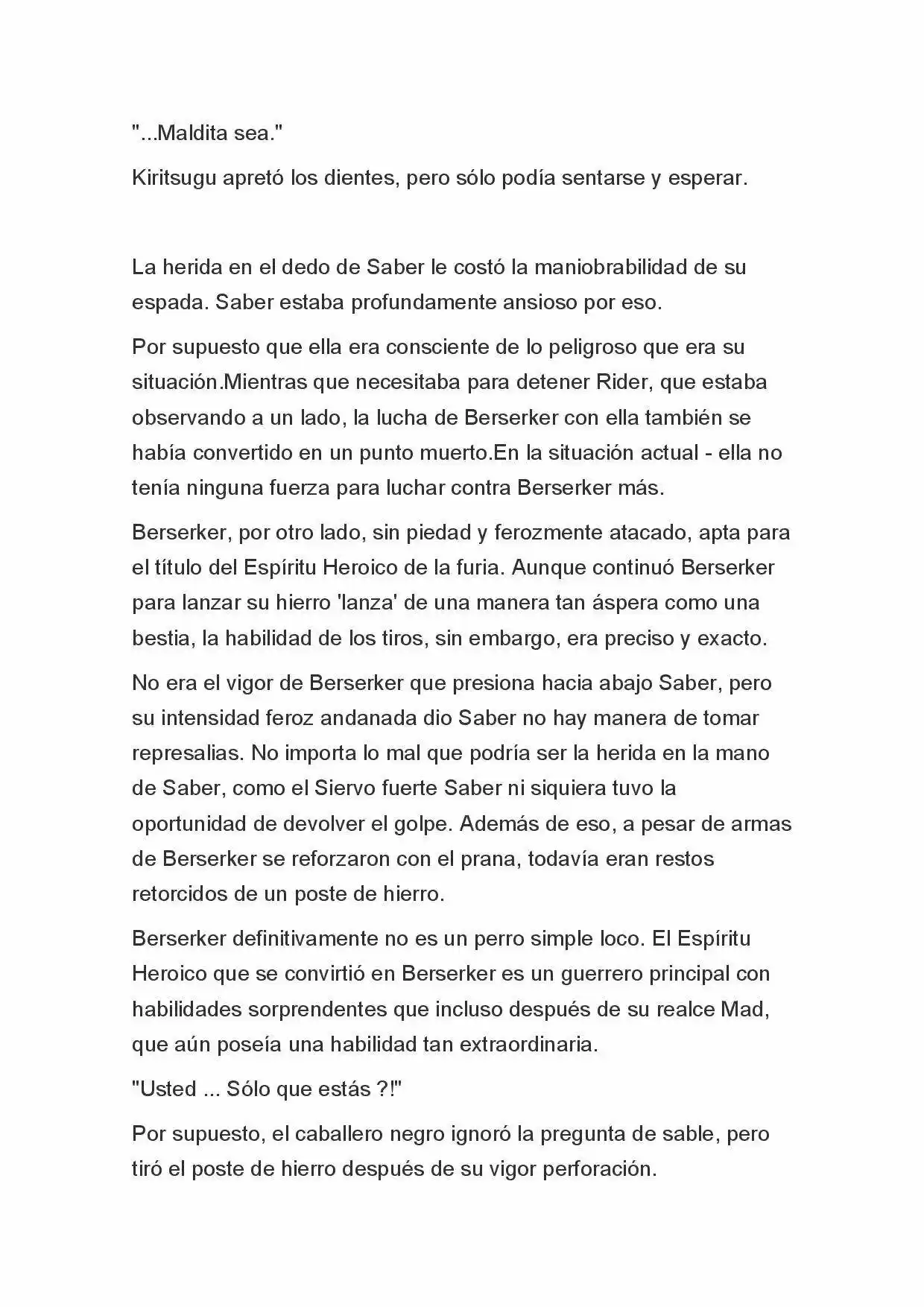 Fate Zero Novela capítulo 20 página 8