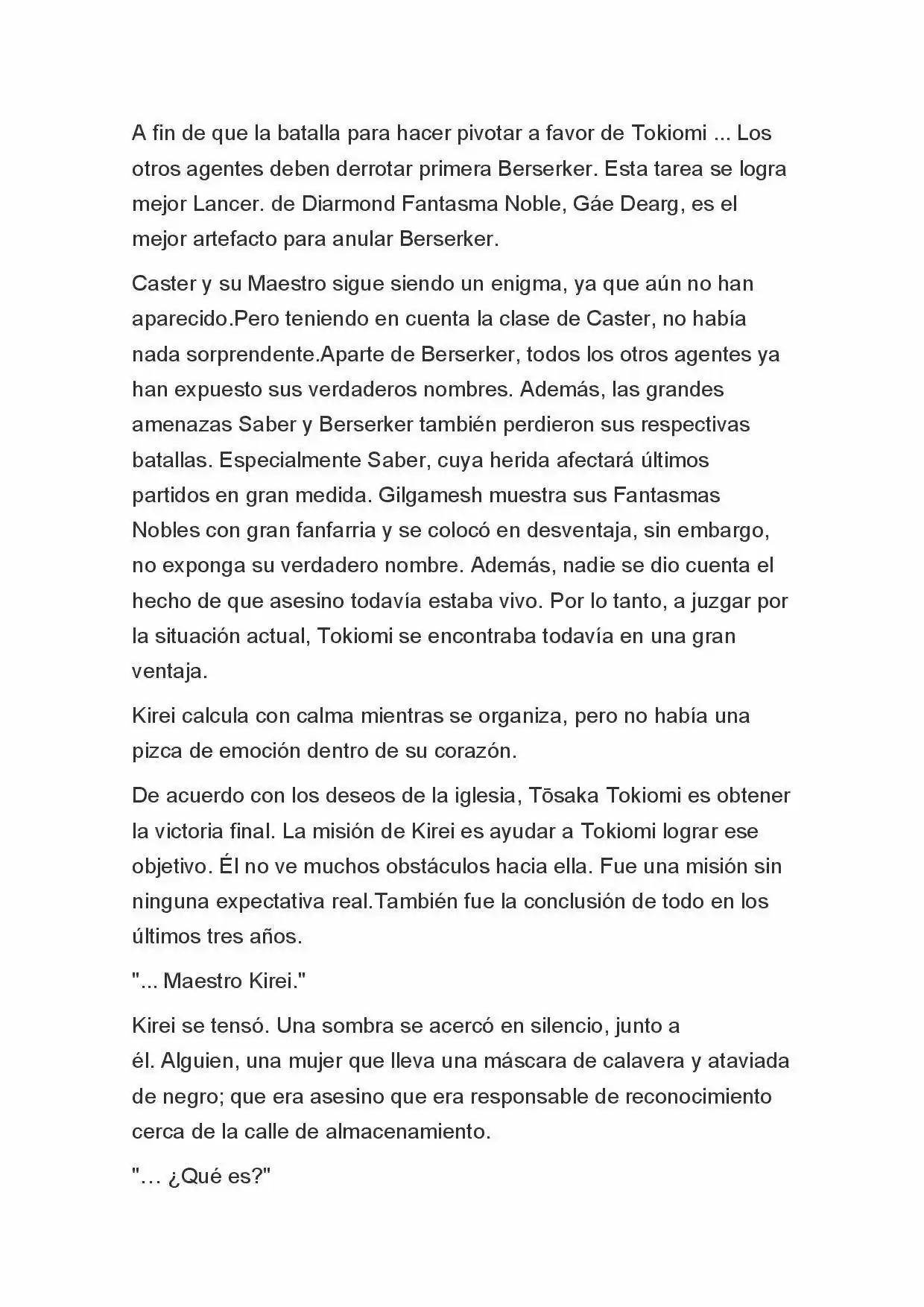 Fate Zero Novela capítulo 21 página 7