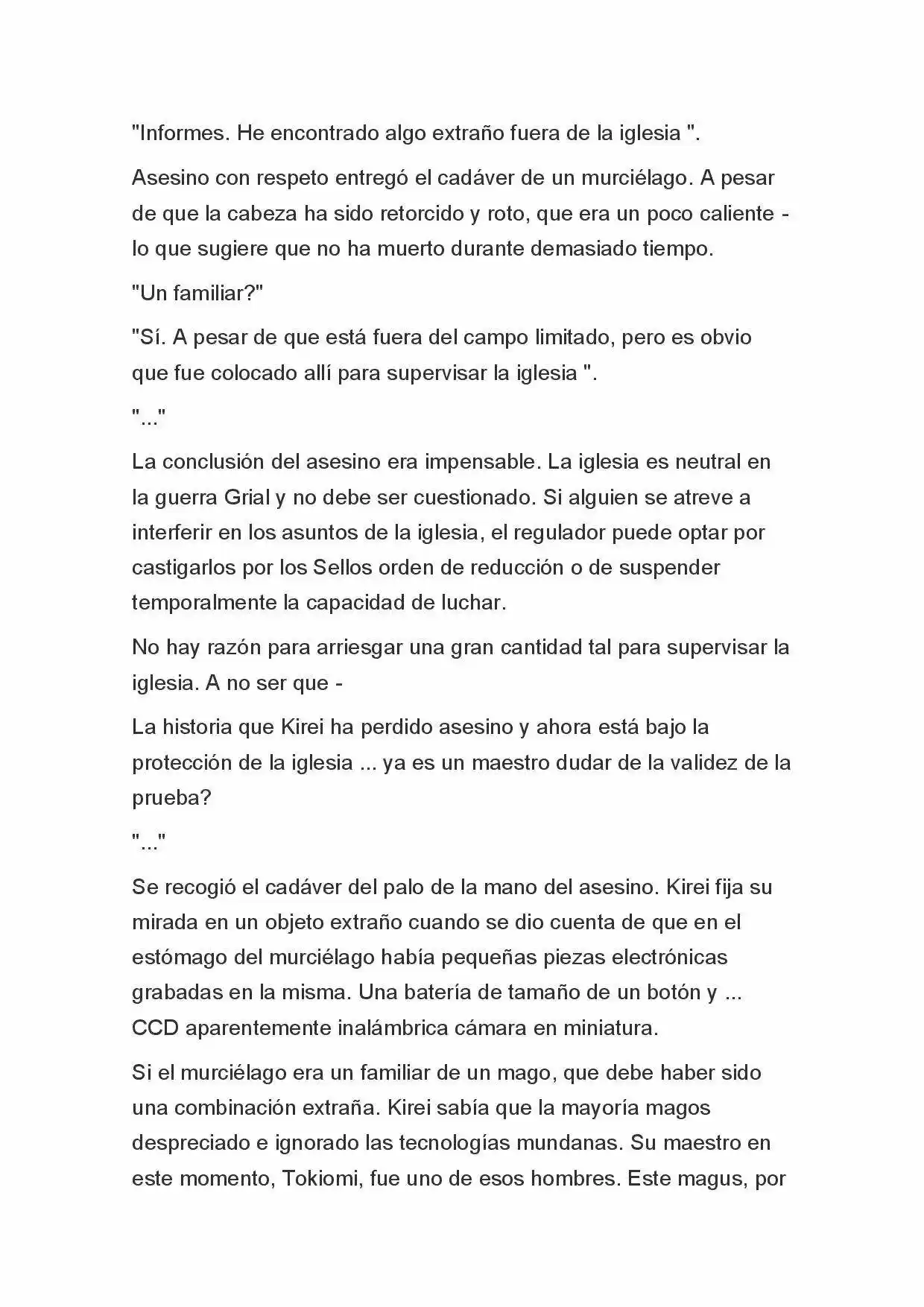 Fate Zero Novela capítulo 21 página 8
