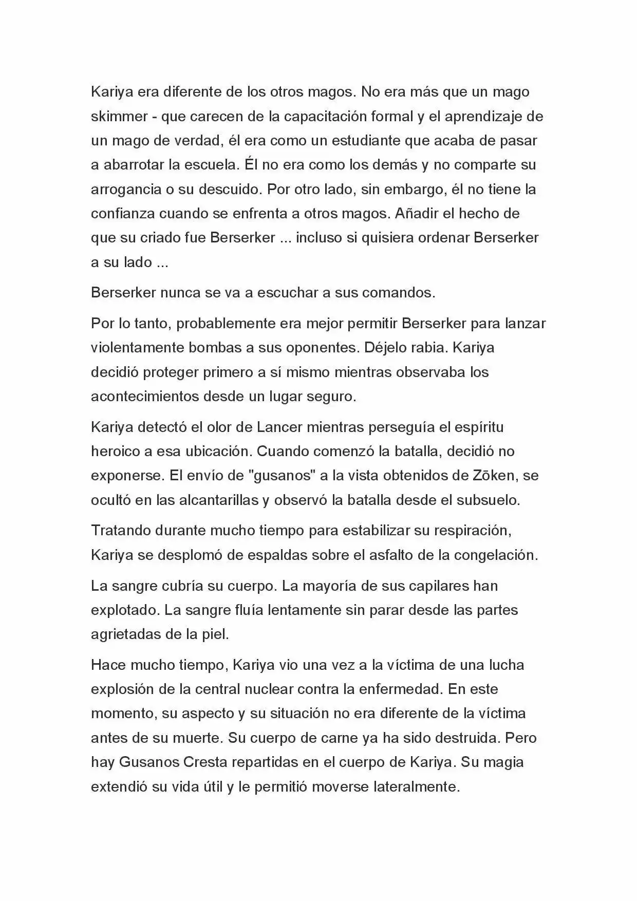 Fate Zero Novela capítulo 21 página 10