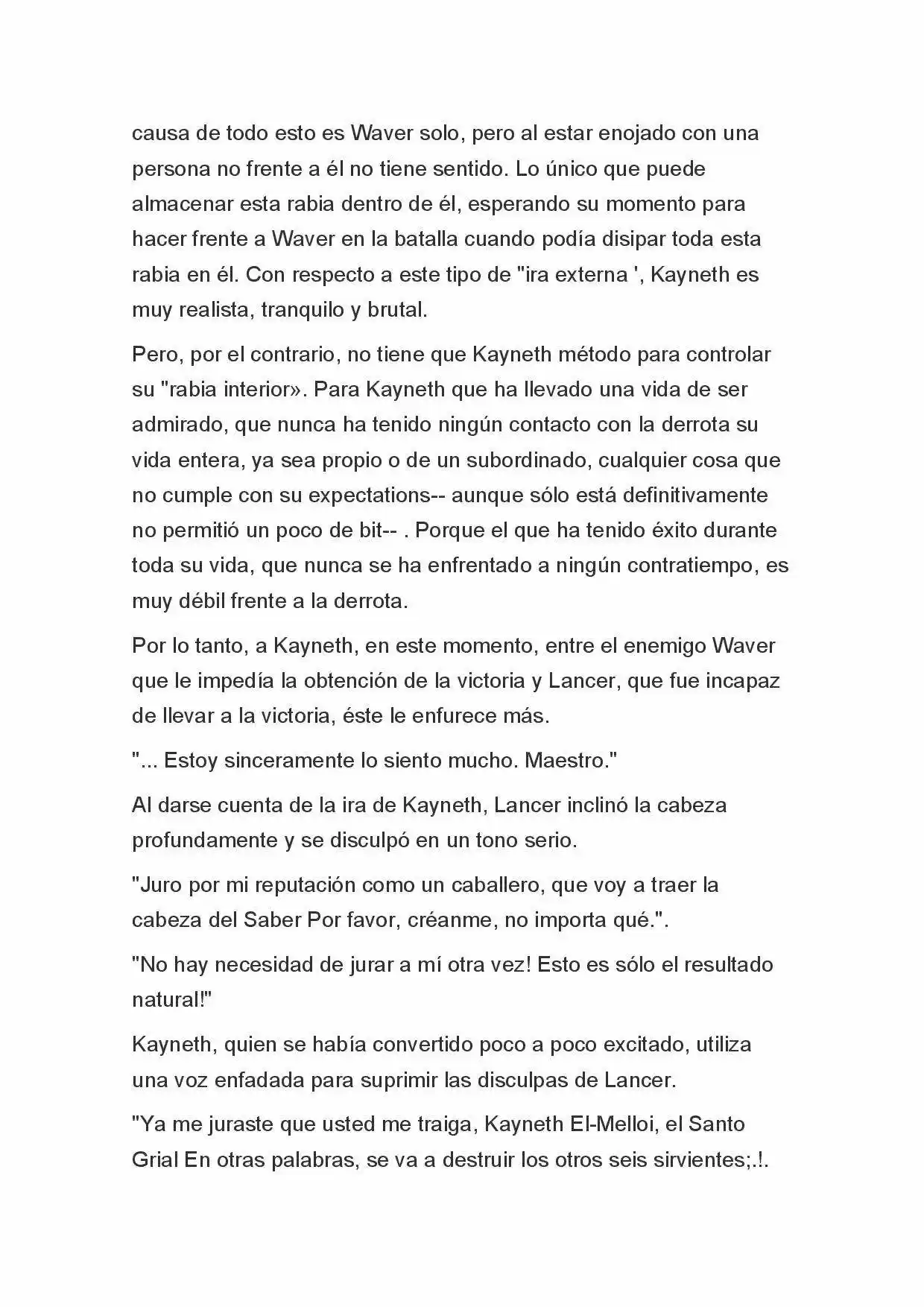 Fate Zero Novela capítulo 25 página 8