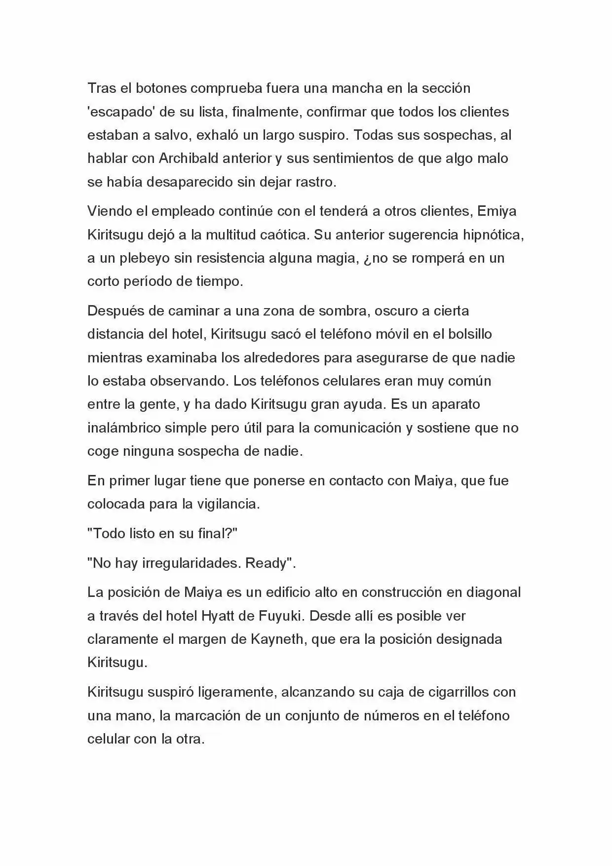 Fate Zero Novela capítulo 25 página 20