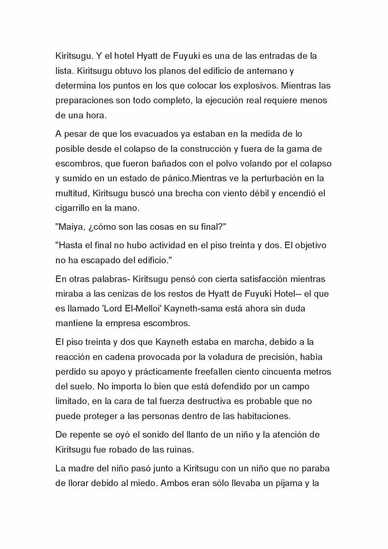 Fate Zero Novela capítulo 25 página 22