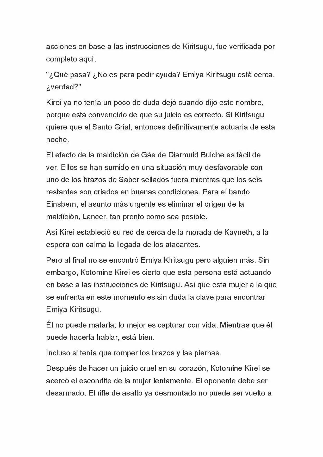 Fate Zero Novela capítulo 25 página 31