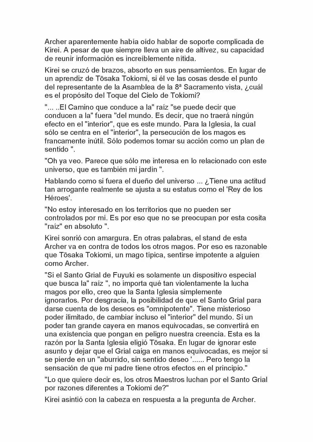 Fate Zero Novela capítulo 26 página 10