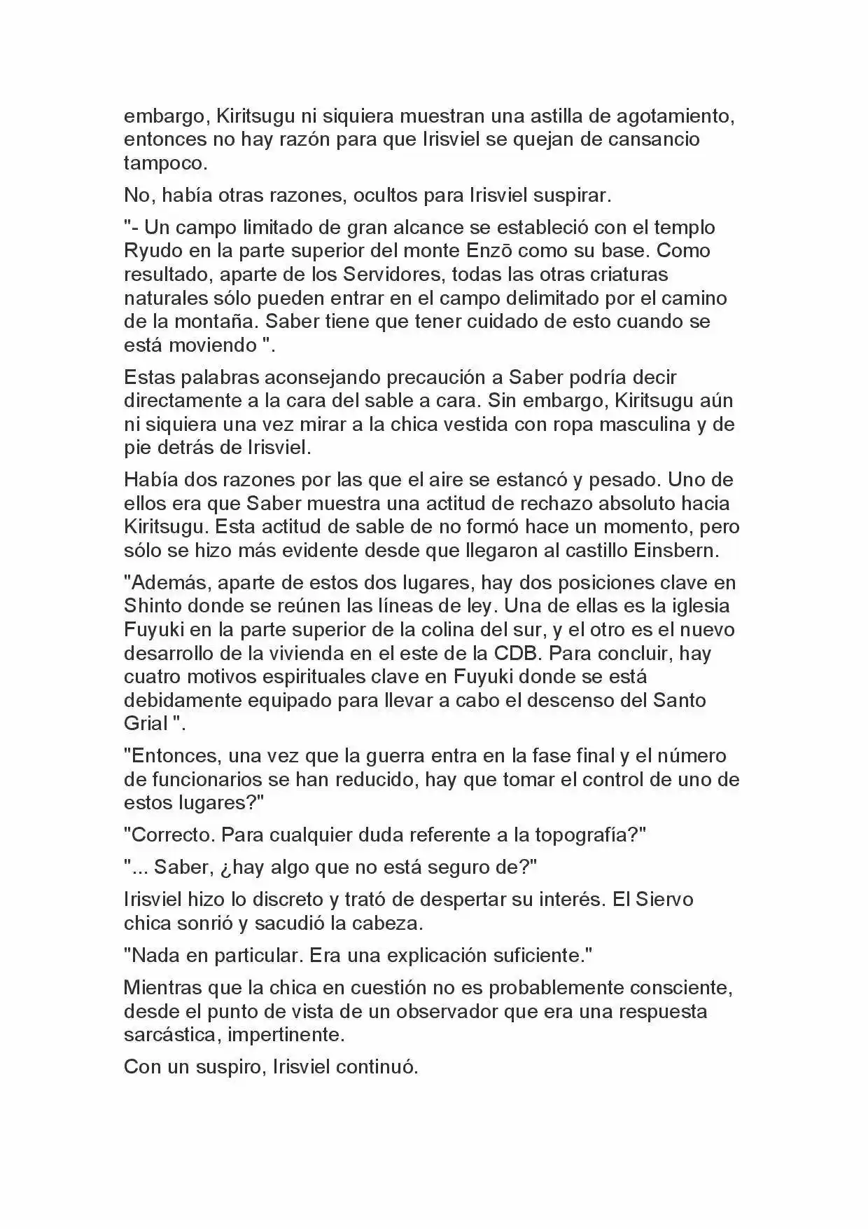 Fate Zero Novela capítulo 29 página 4