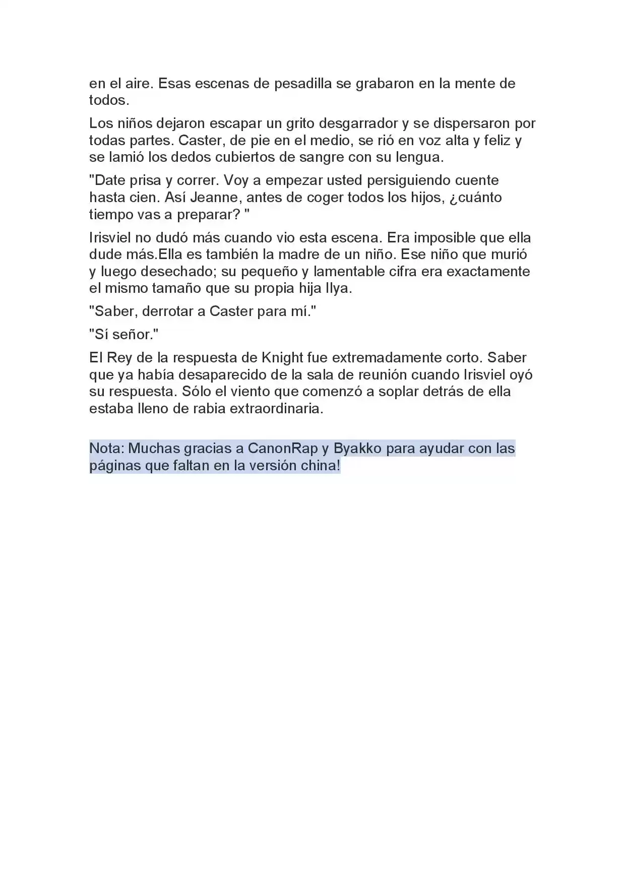 Fate Zero Novela capítulo 29 página 17