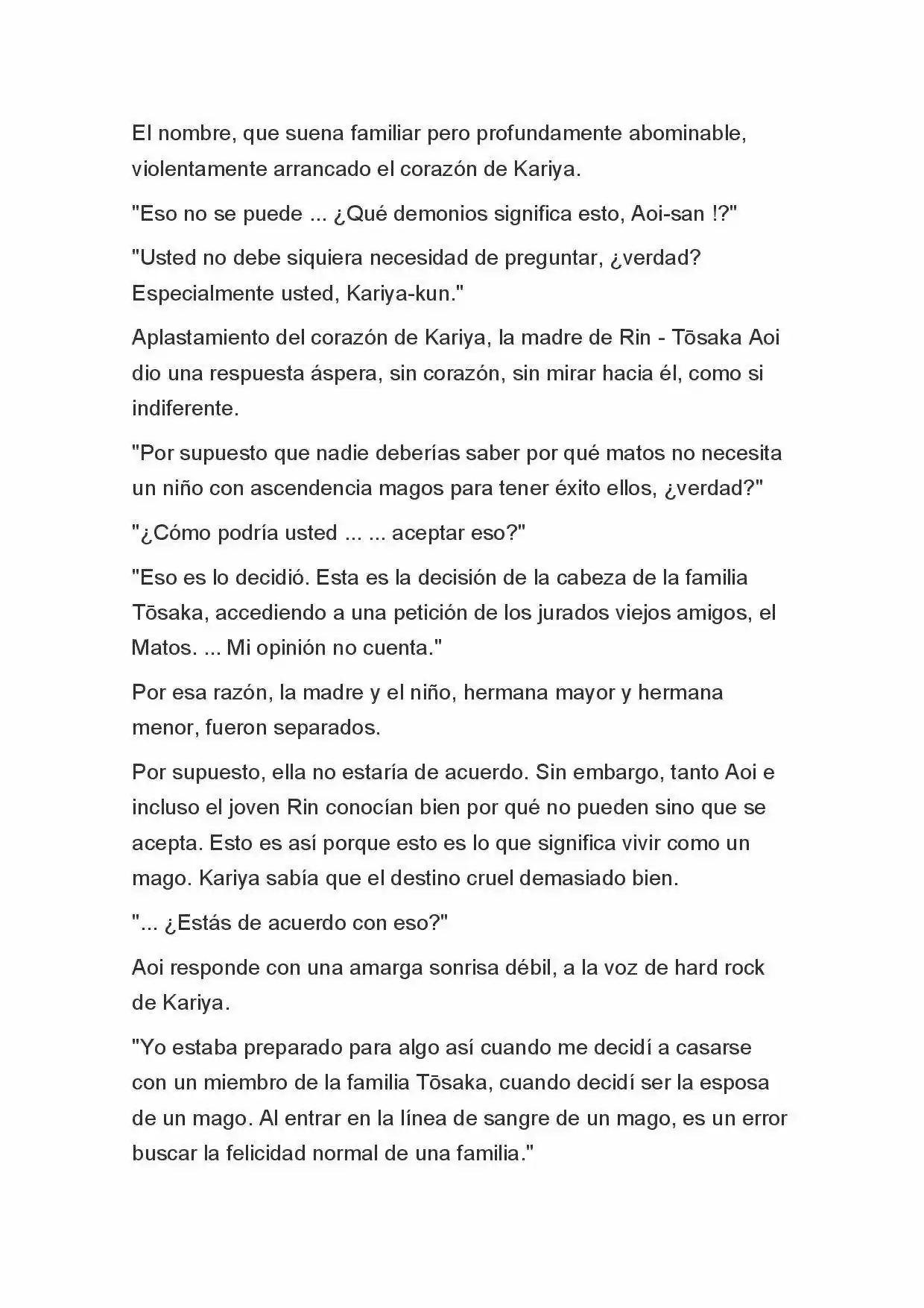 Fate Zero Novela capítulo 3 página 4