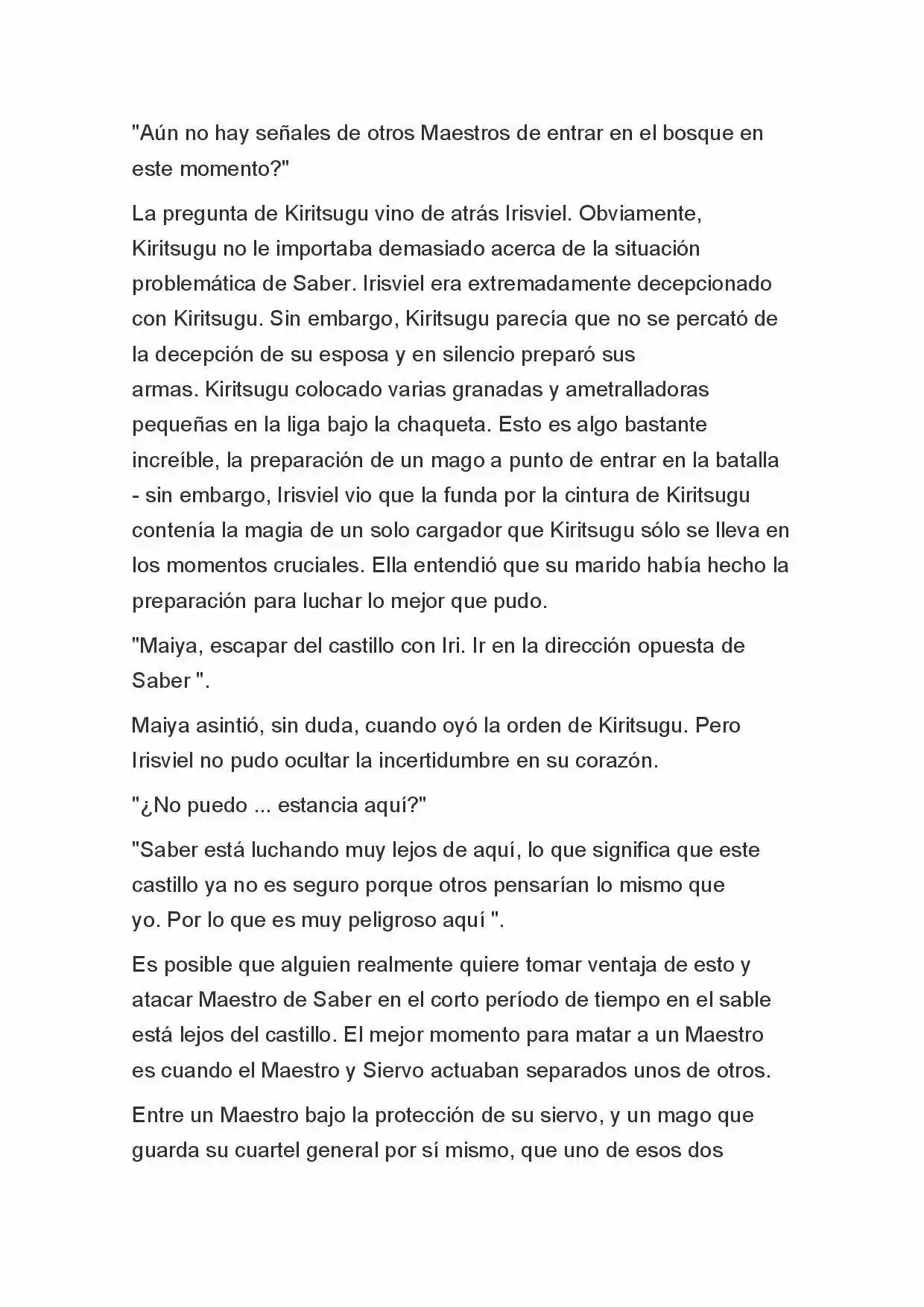 Fate Zero Novela capítulo 30 página 11