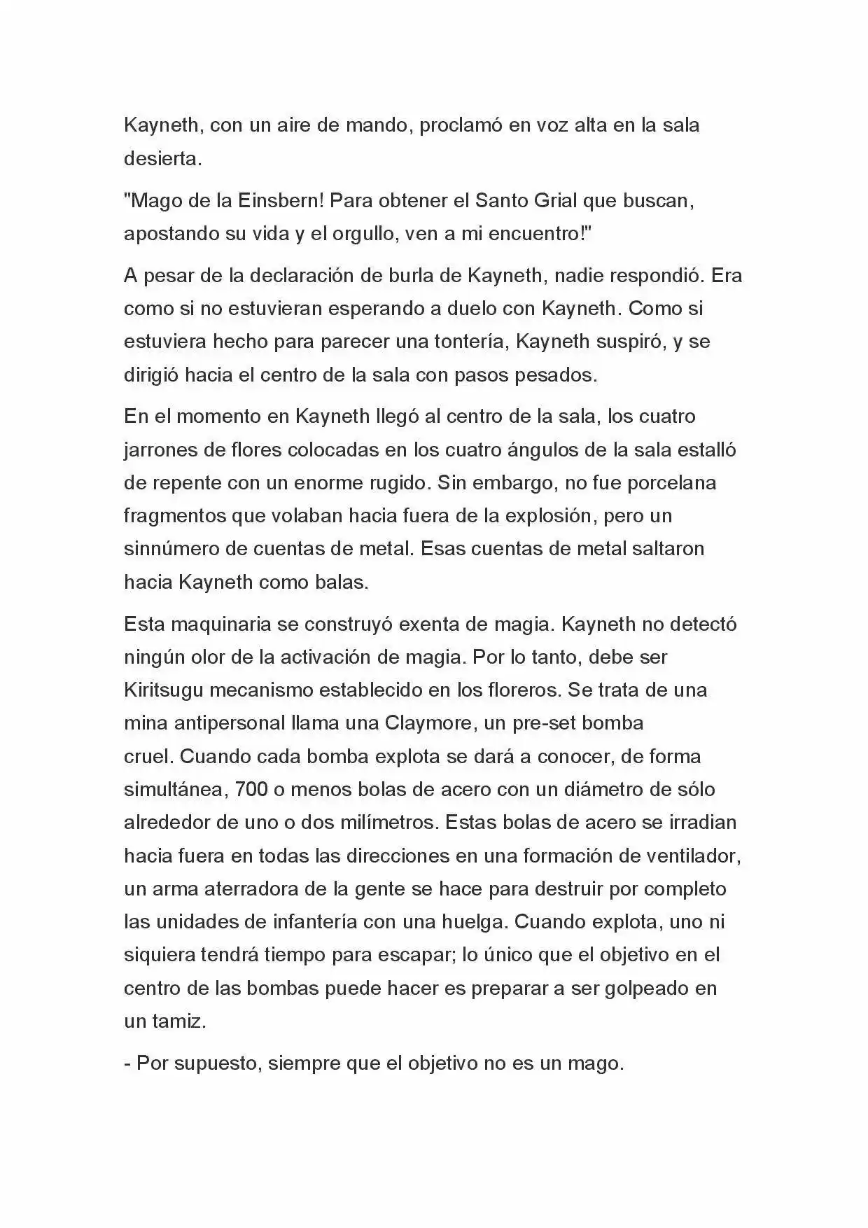Fate Zero Novela capítulo 32 página 6