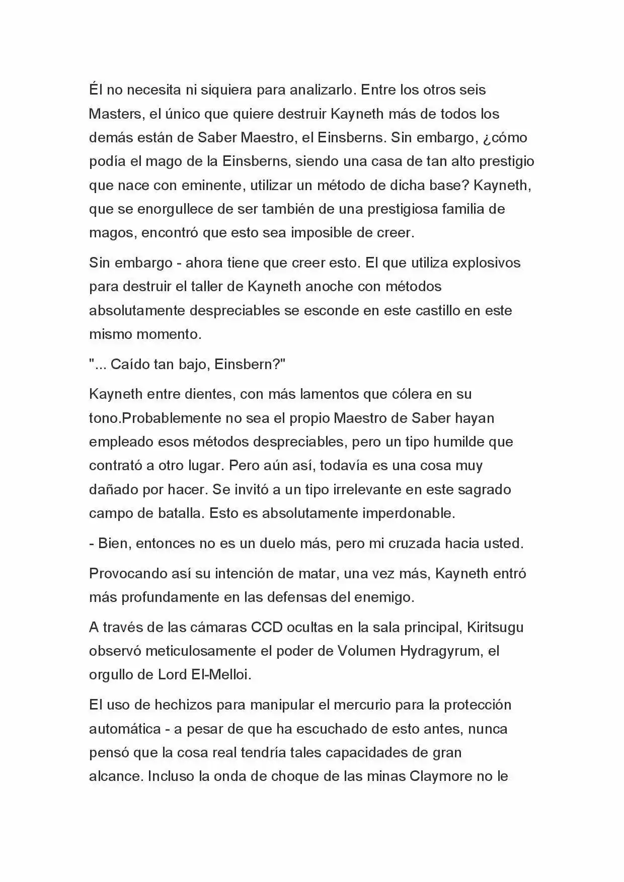 Fate Zero Novela capítulo 32 página 8