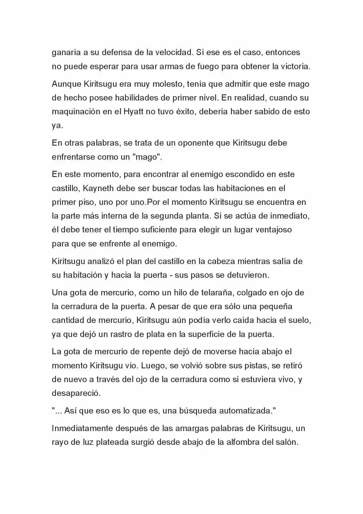 Fate Zero Novela capítulo 32 página 9