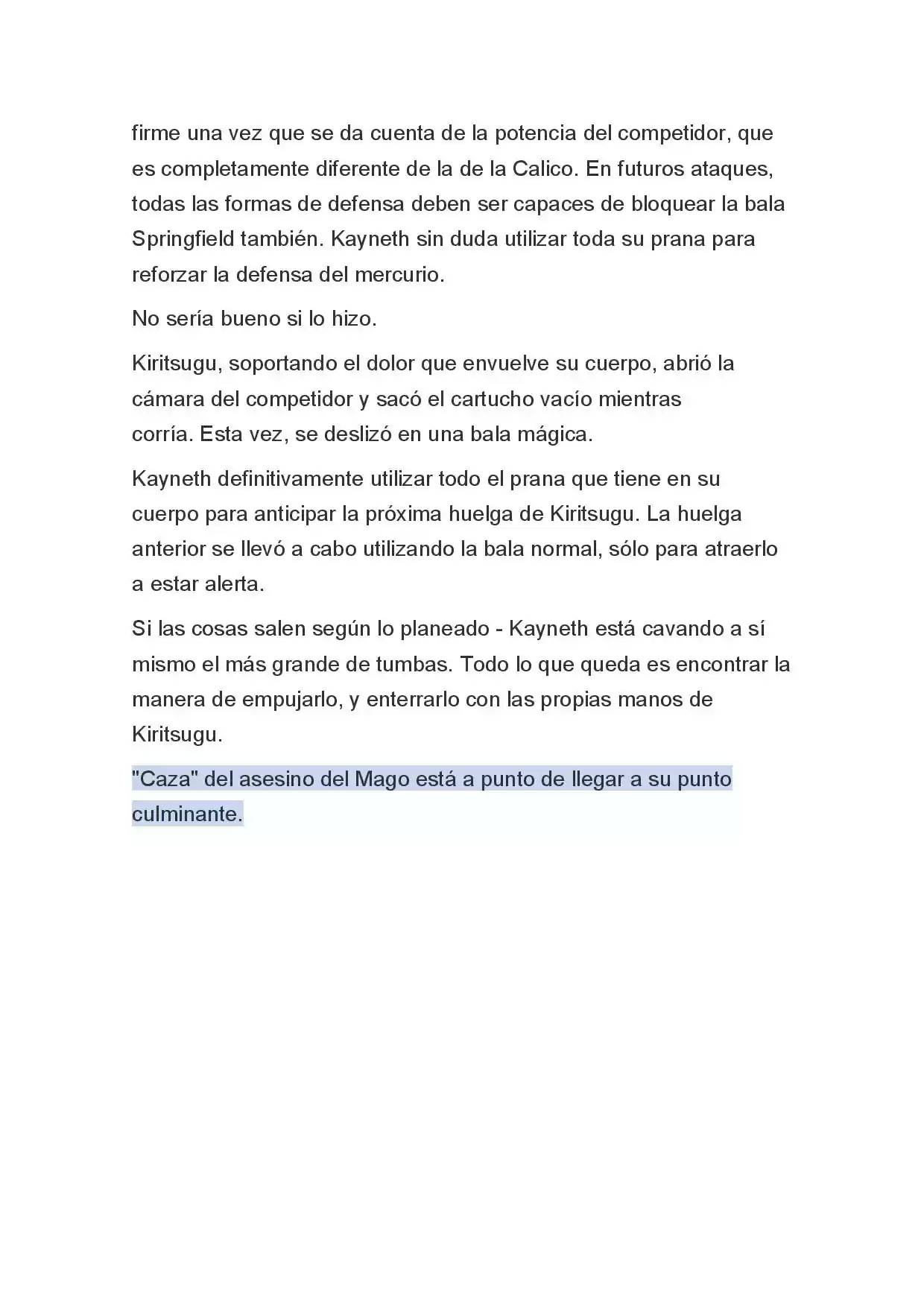 Fate Zero Novela capítulo 32 página 20