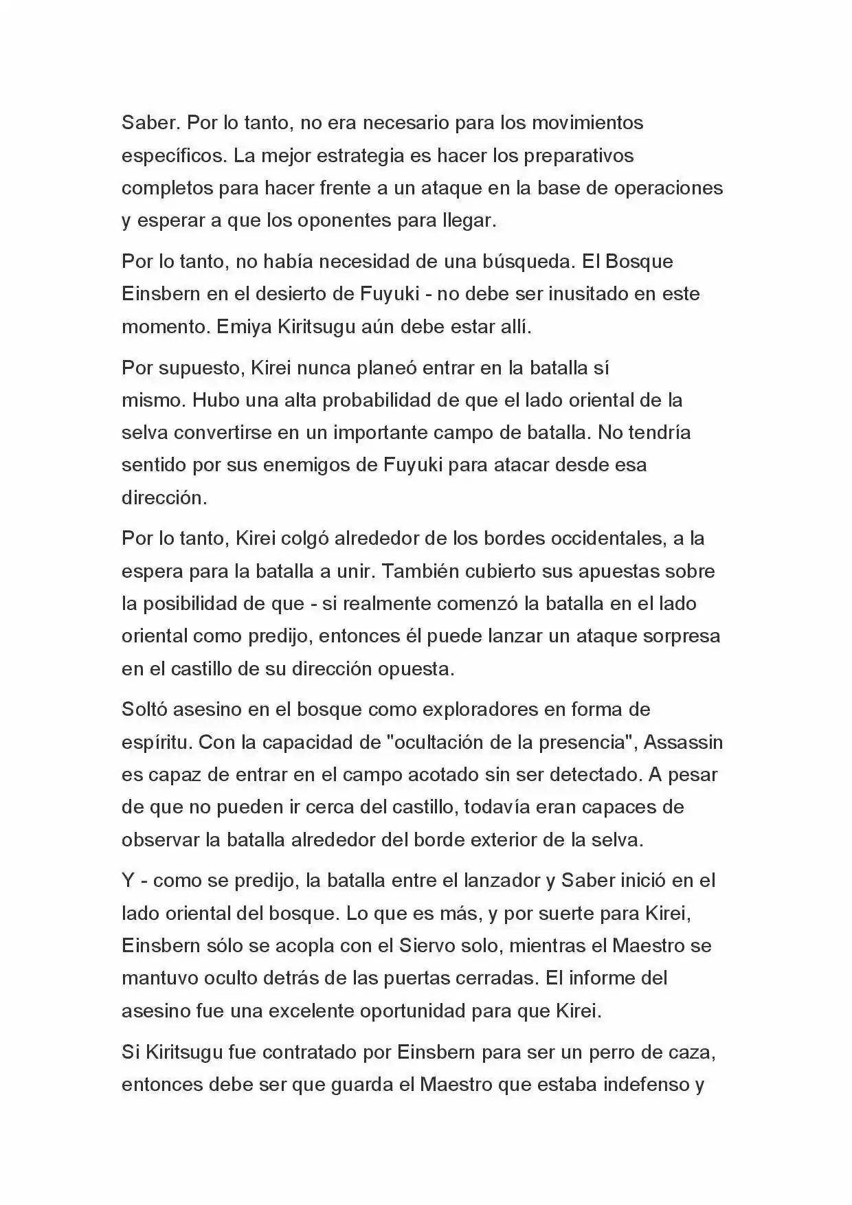 Fate Zero Novela capítulo 33 página 6