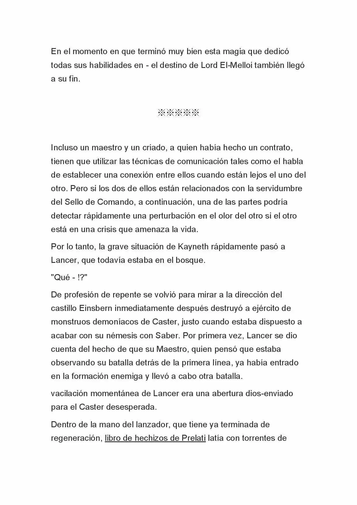 Fate Zero Novela capítulo 35 página 8