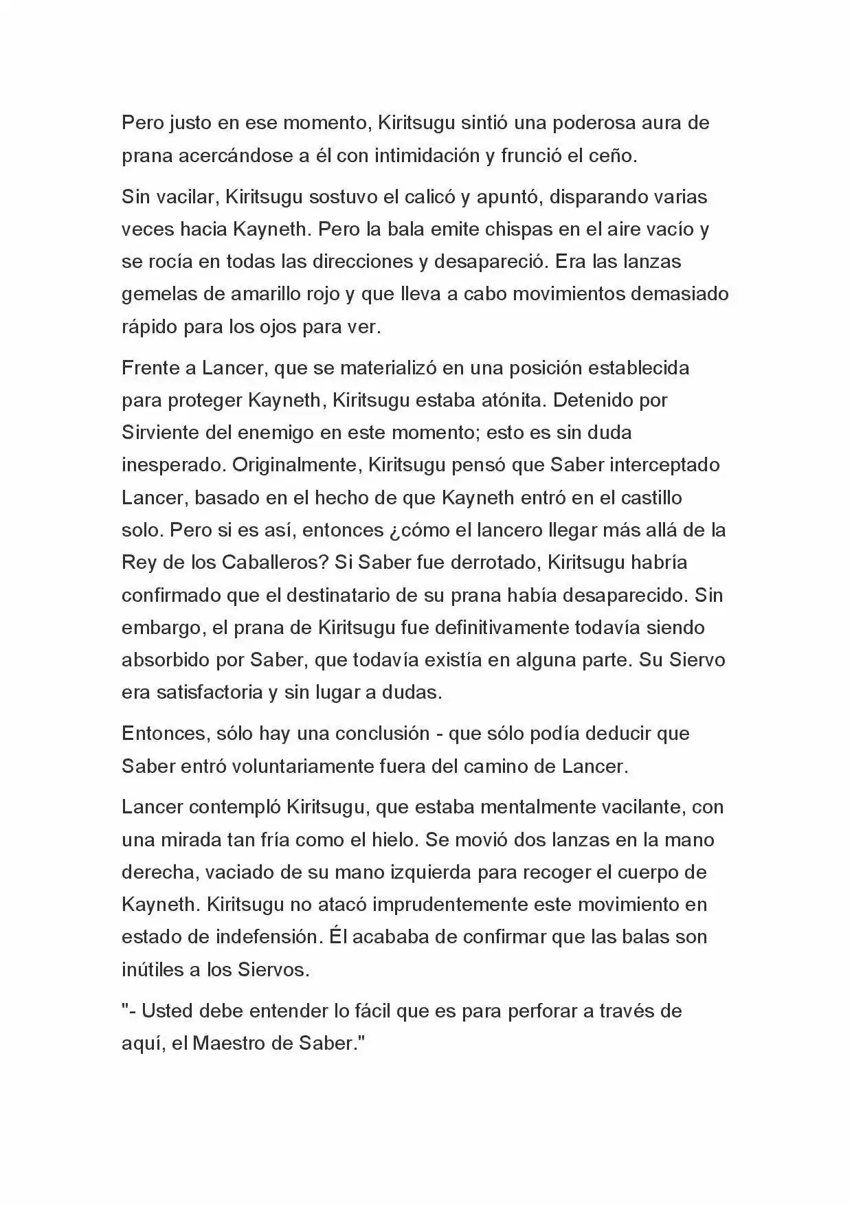 Fate Zero Novela capítulo 35 página 16