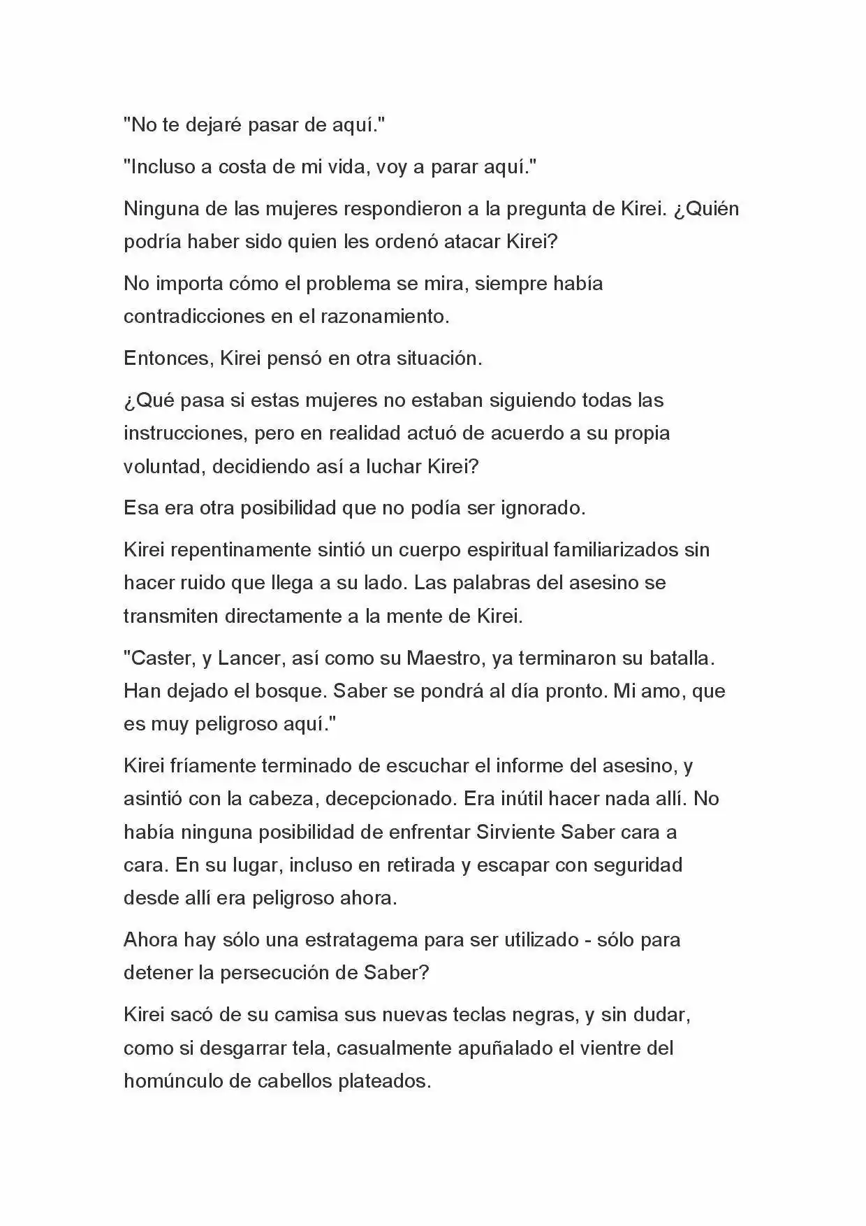 Fate Zero Novela capítulo 36 página 4