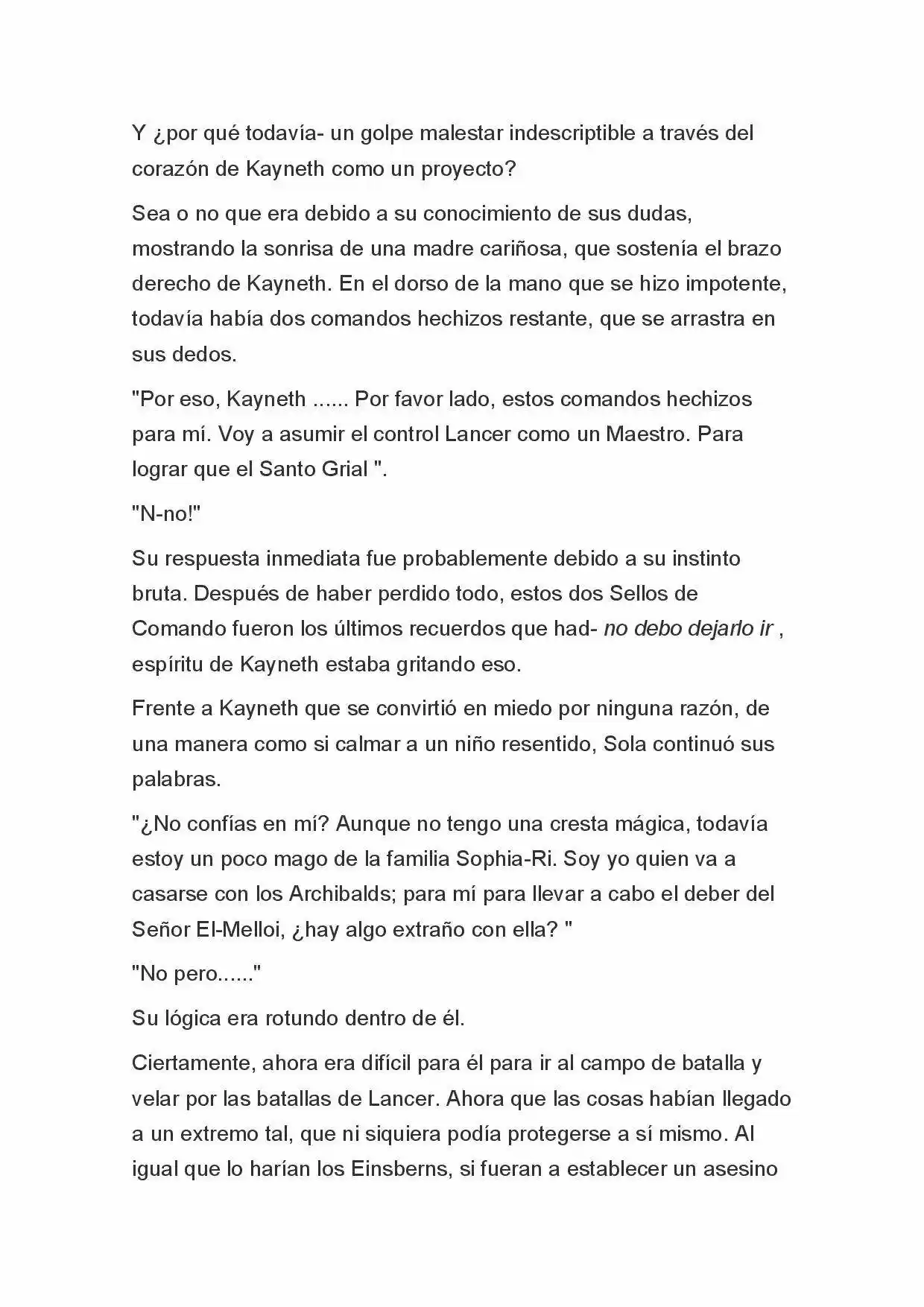 Fate Zero Novela capítulo 37 página 8
