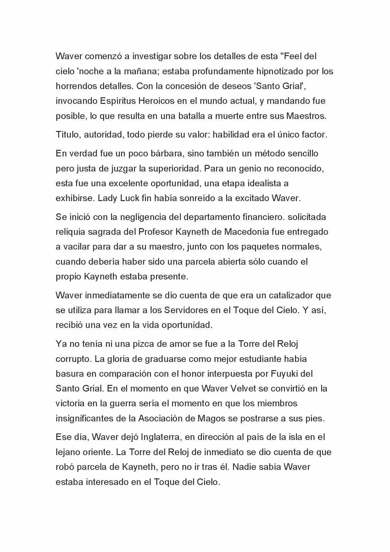 Fate Zero Novela capítulo 4 página 5