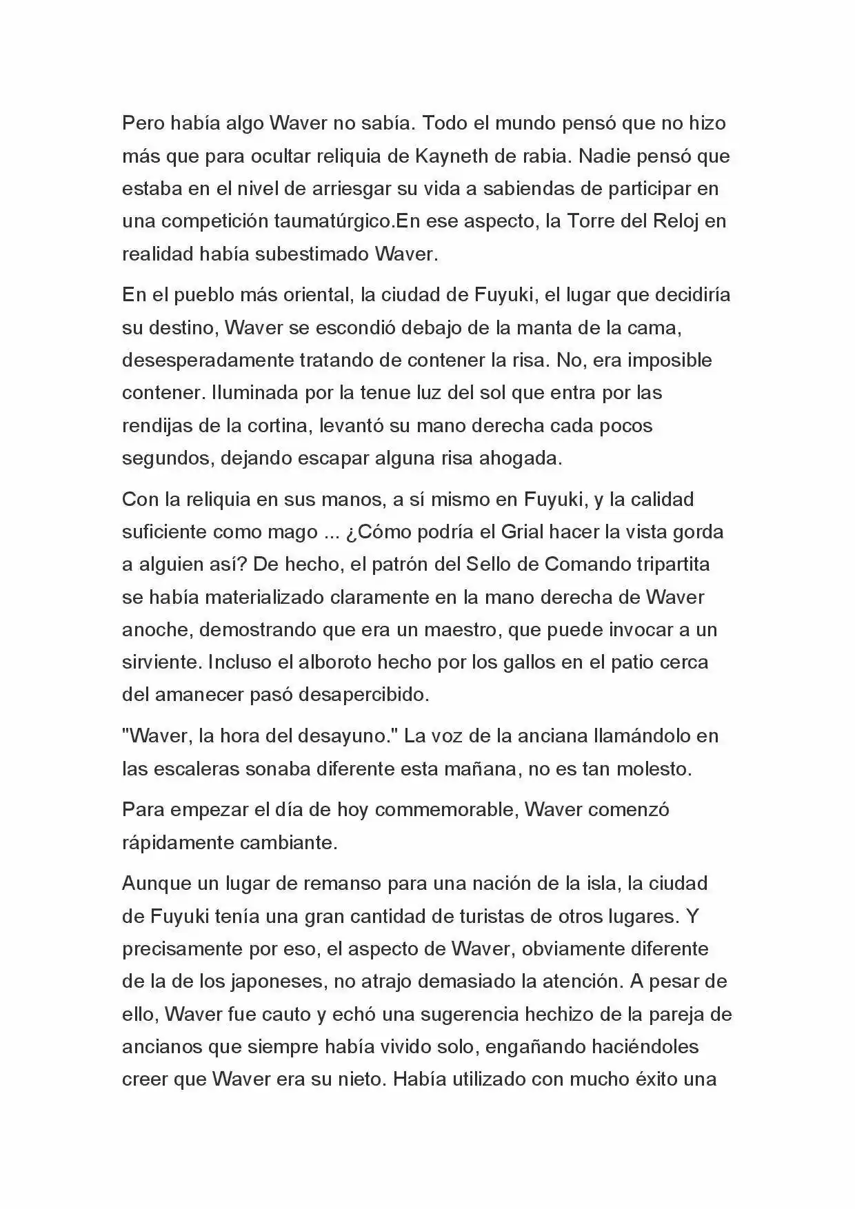 Fate Zero Novela capítulo 4 página 6