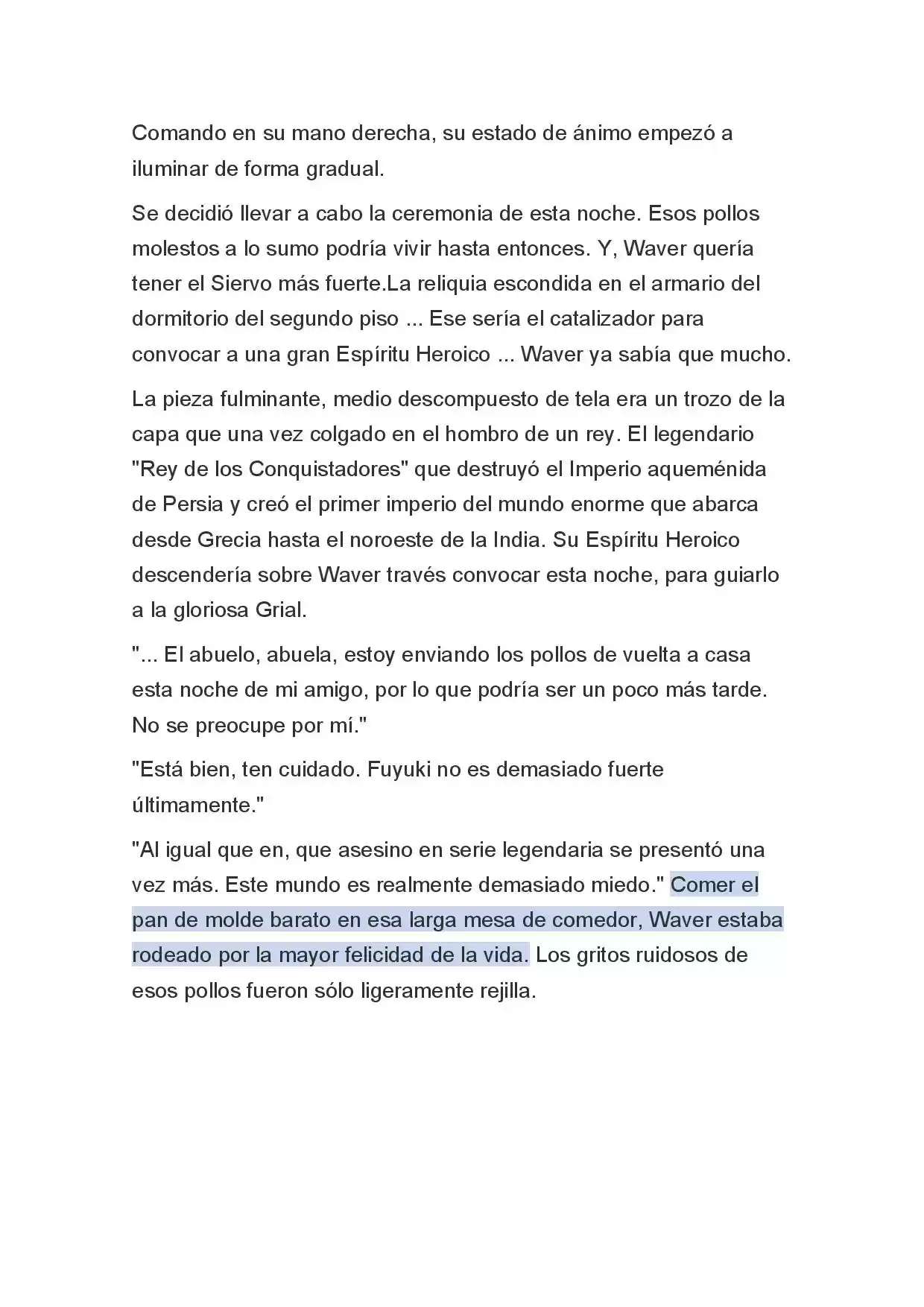 Fate Zero Novela capítulo 4 página 9