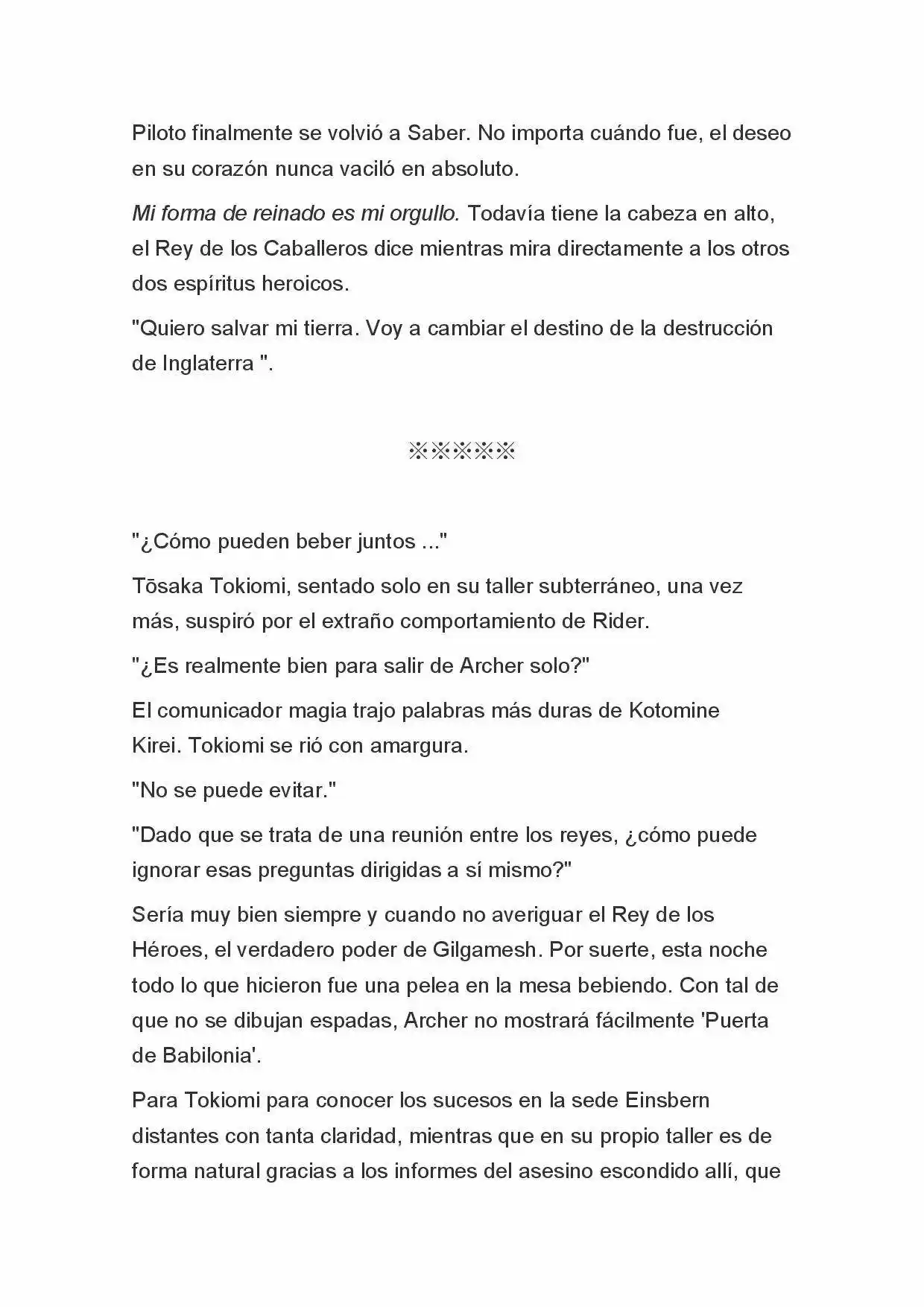 Fate Zero Novela capítulo 41 página 18