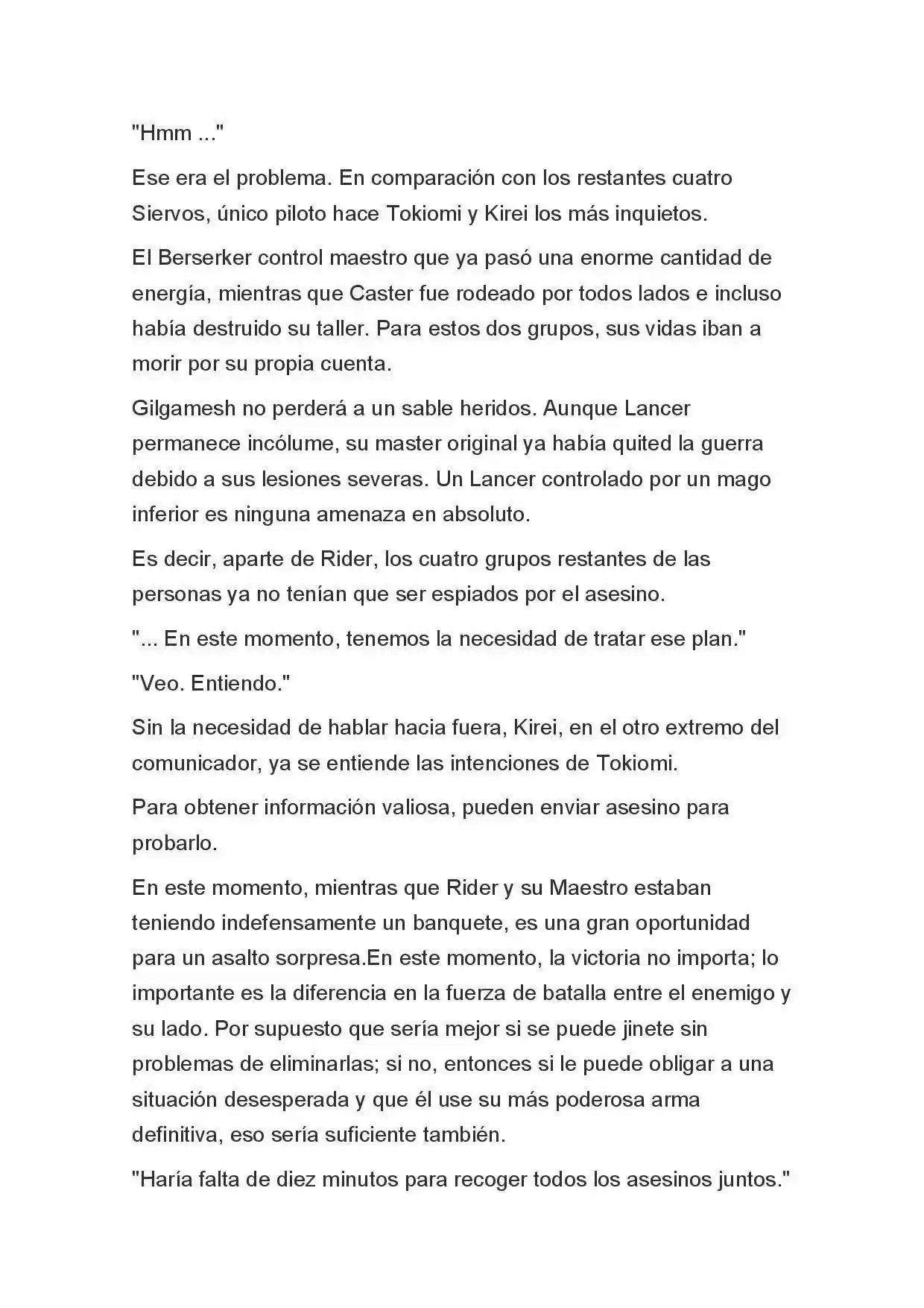 Fate Zero Novela capítulo 41 página 20