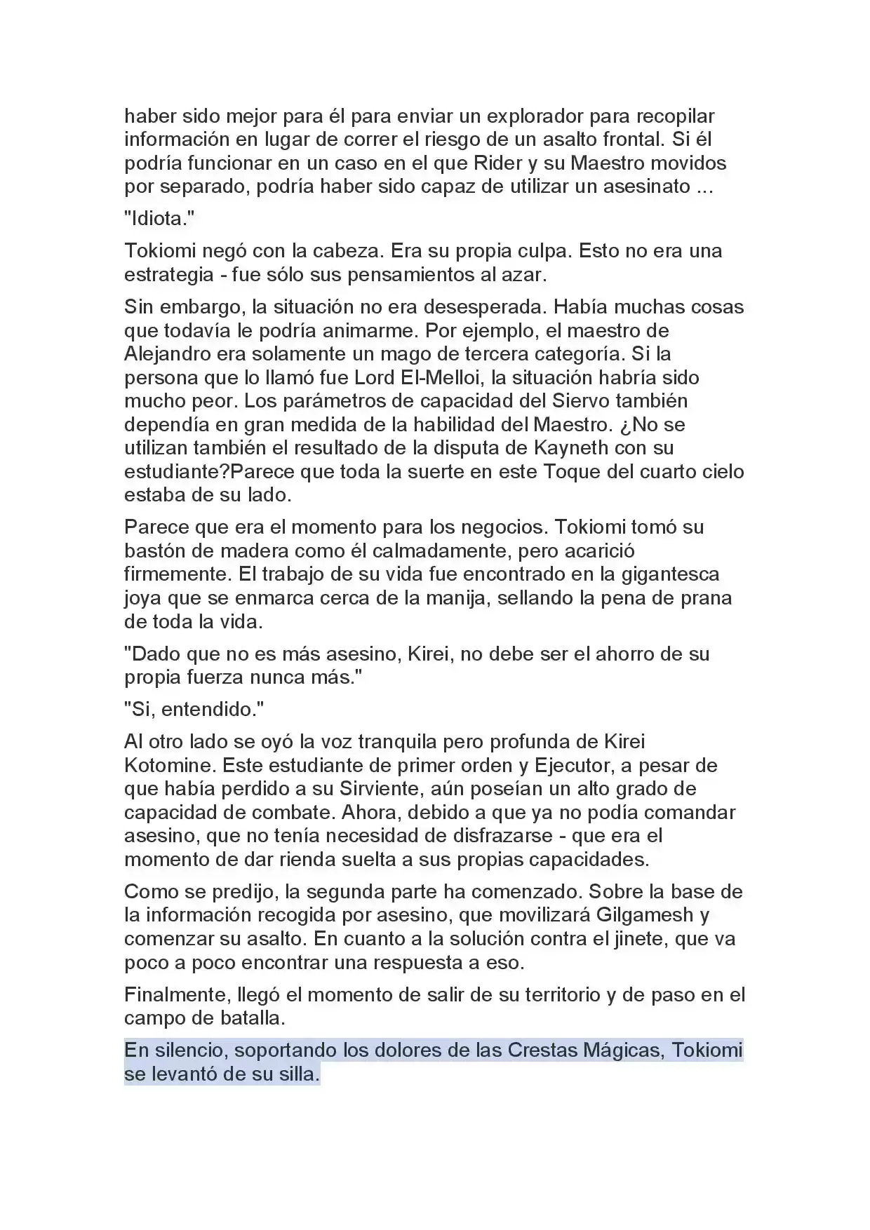 Fate Zero Novela capítulo 42 página 23