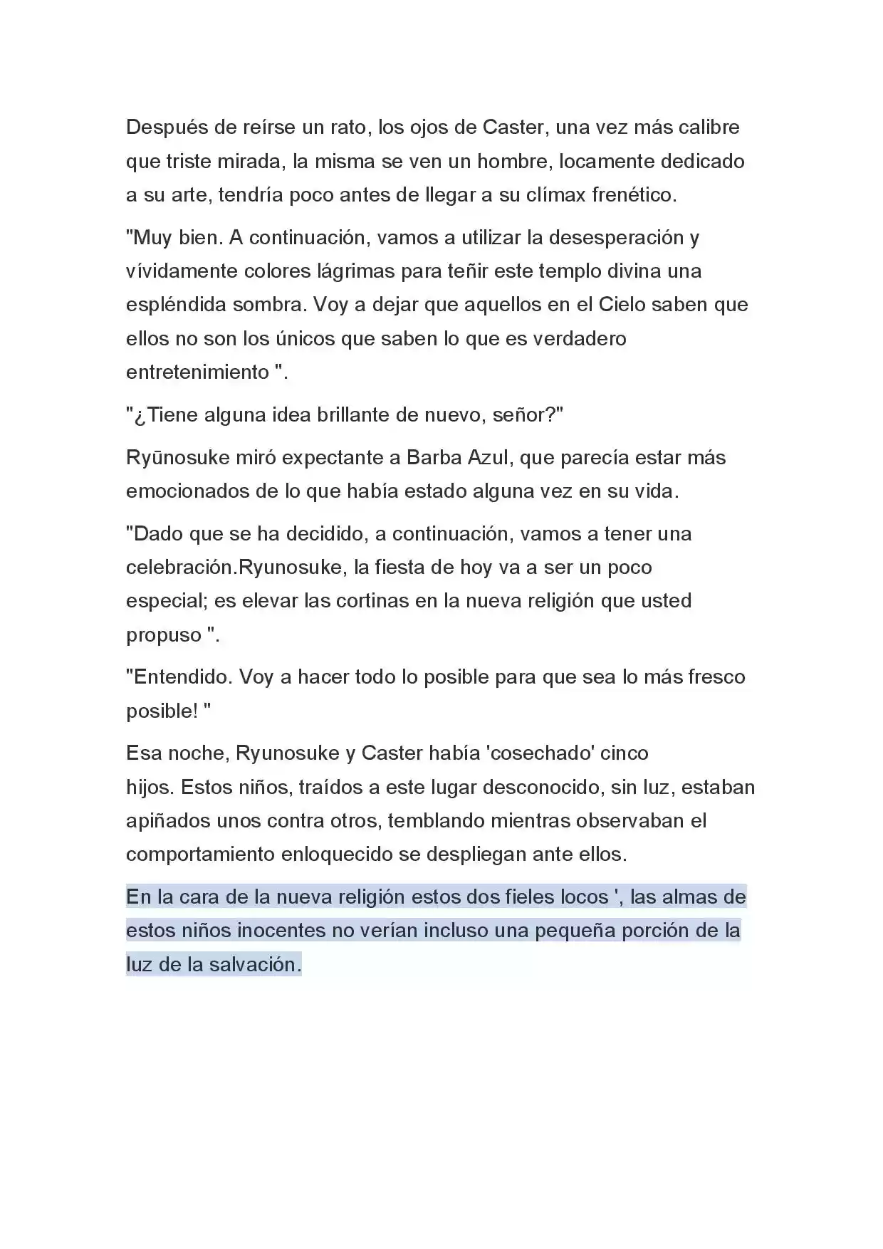 Fate Zero Novela capítulo 44 página 8
