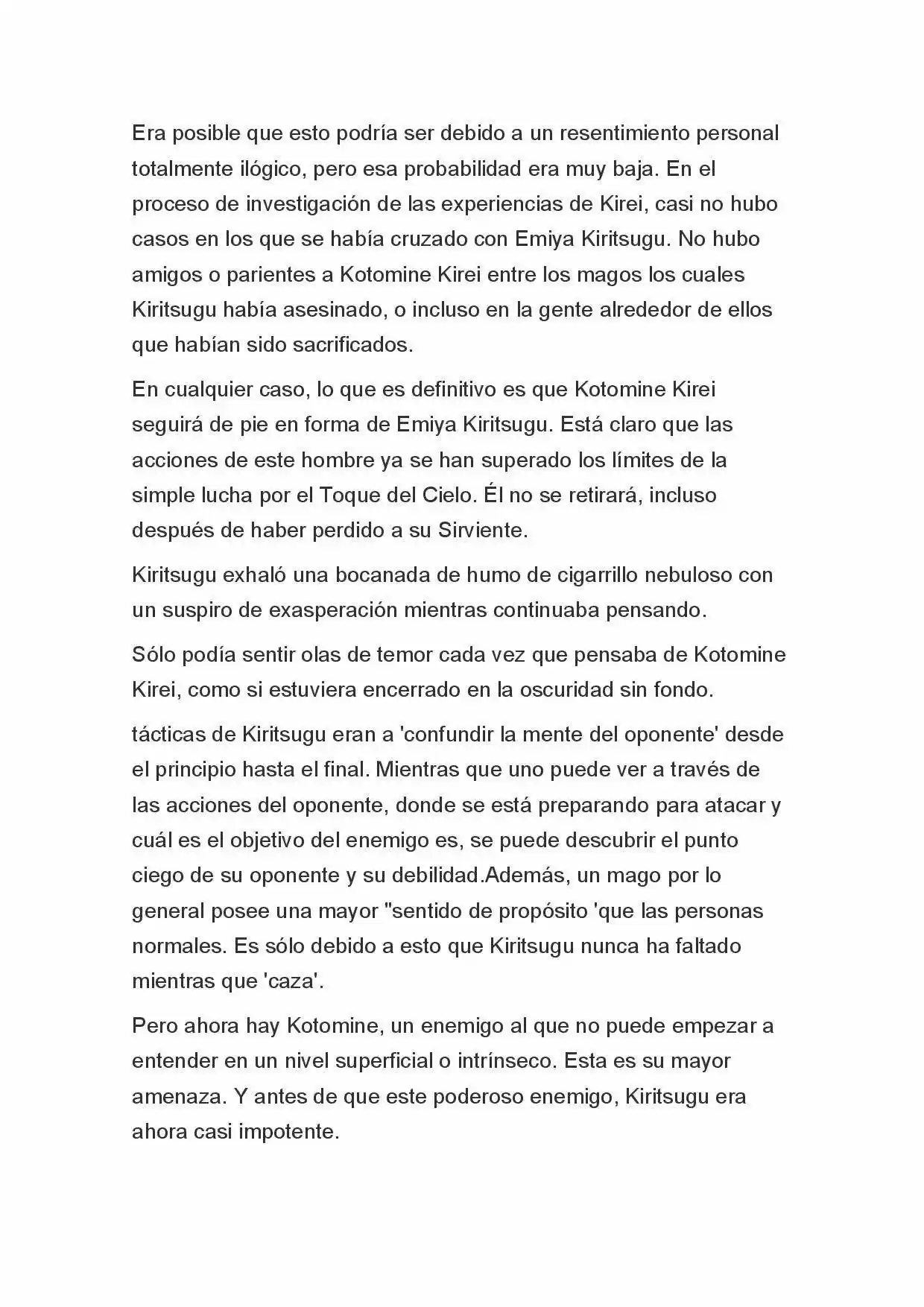 Fate Zero Novela capítulo 45 página 5