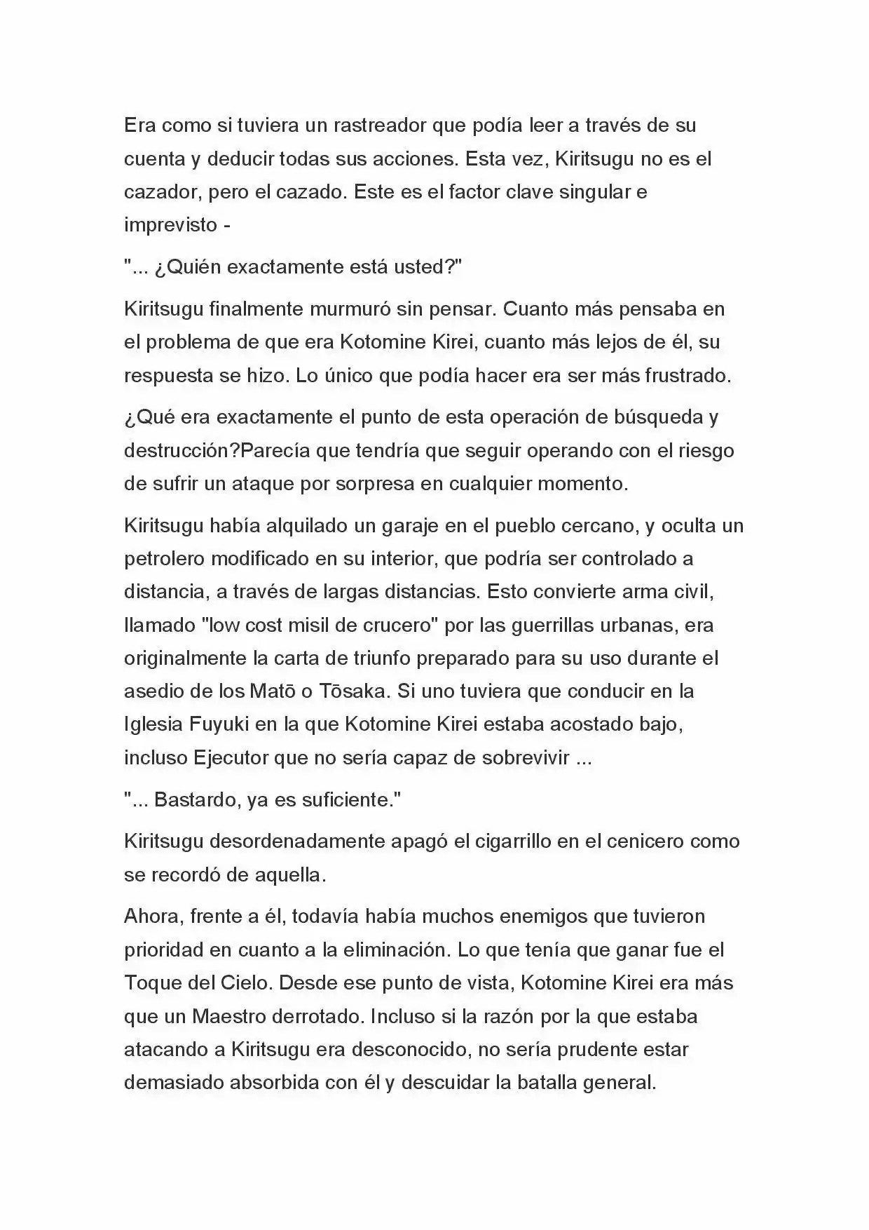 Fate Zero Novela capítulo 45 página 6