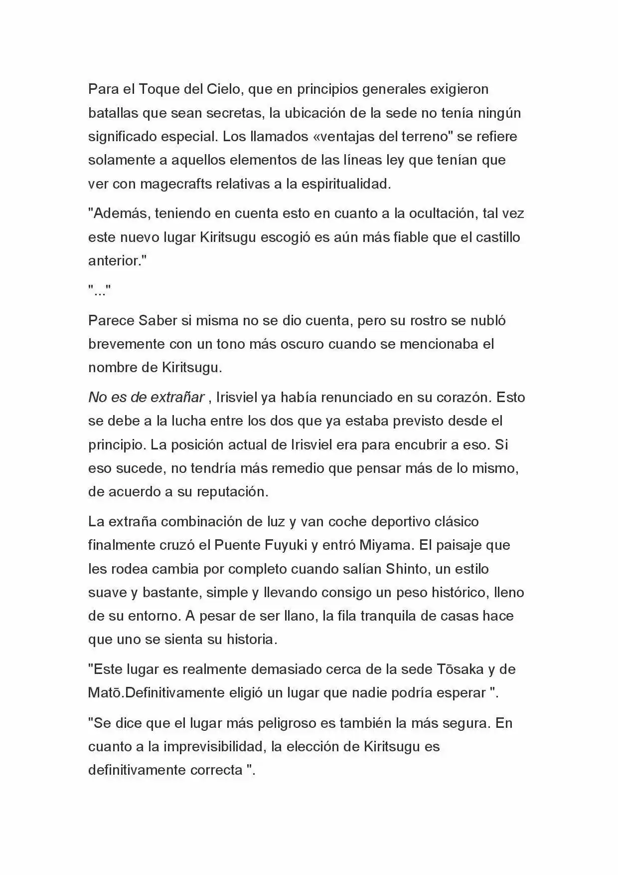 Fate Zero Novela capítulo 47 página 4