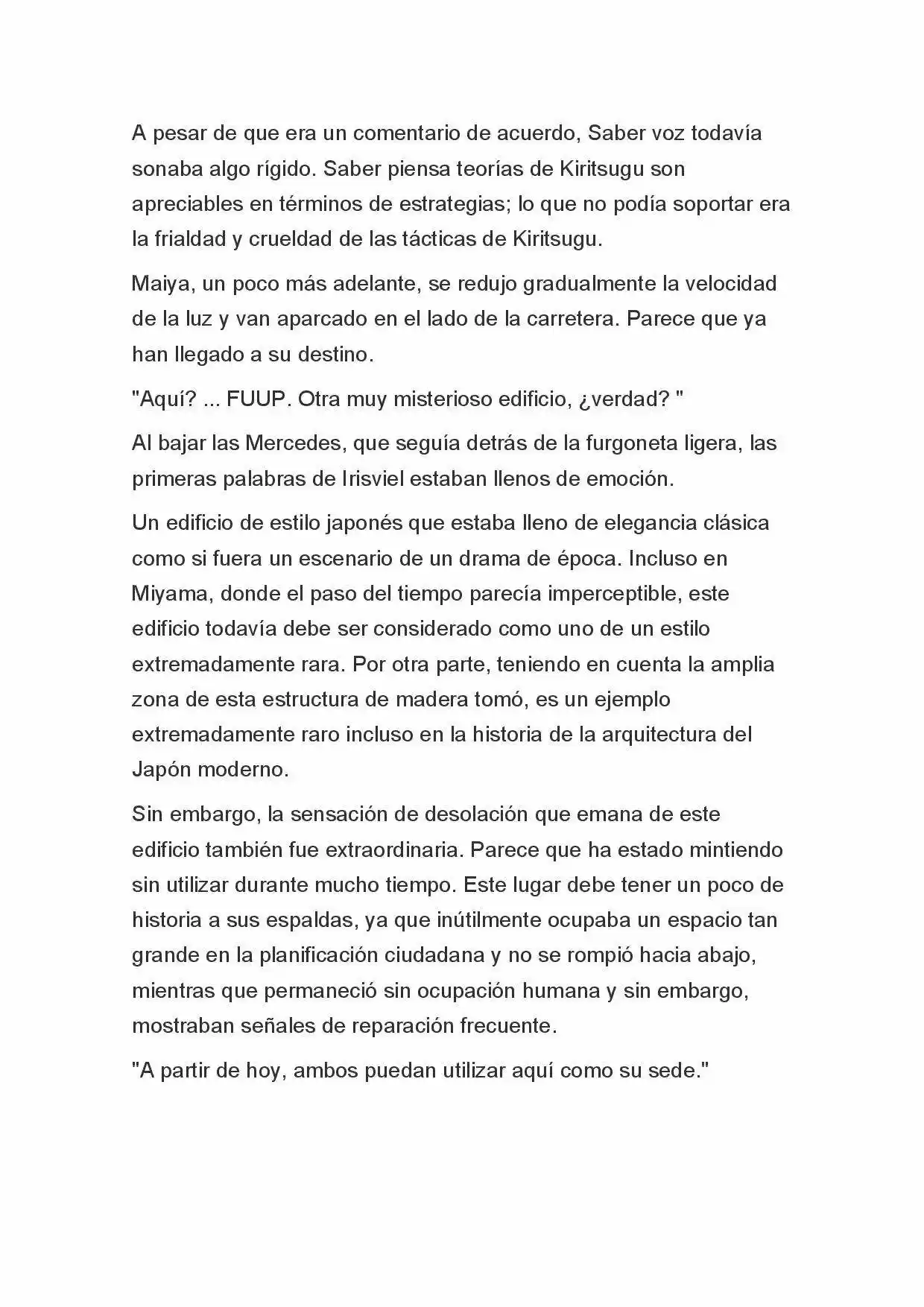 Fate Zero Novela capítulo 47 página 5