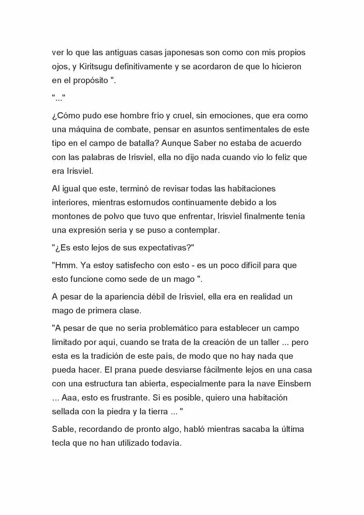 Fate Zero Novela capítulo 47 página 8